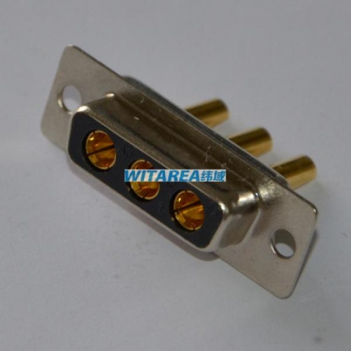 High current D-sub Machined 3pin 3W3 solder cup connector
