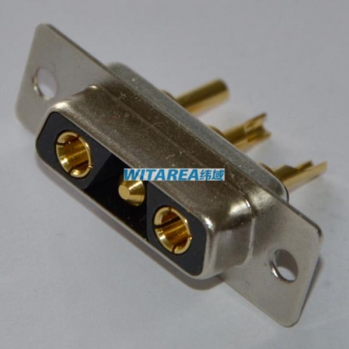 High current D-sub Machined 3pin 3v3 solder cup connector