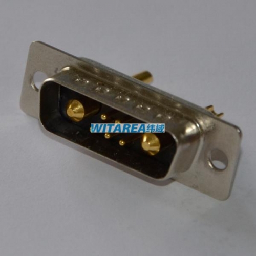 High current D-sub Machined db 7pin 7w2 male solder cup connector