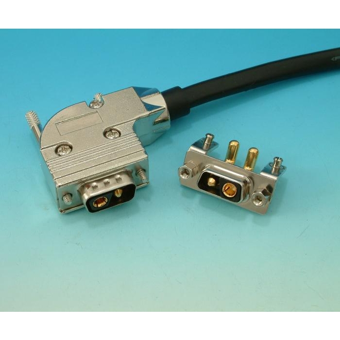 High power Combination D-SUB 1w1 Connectors custom cables