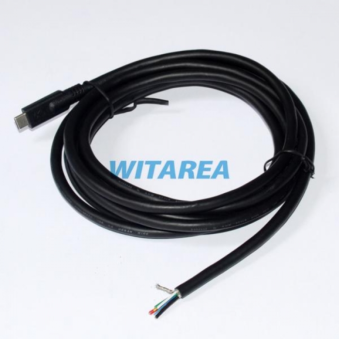 Type-C With PD E-marker to Pigtail power cable