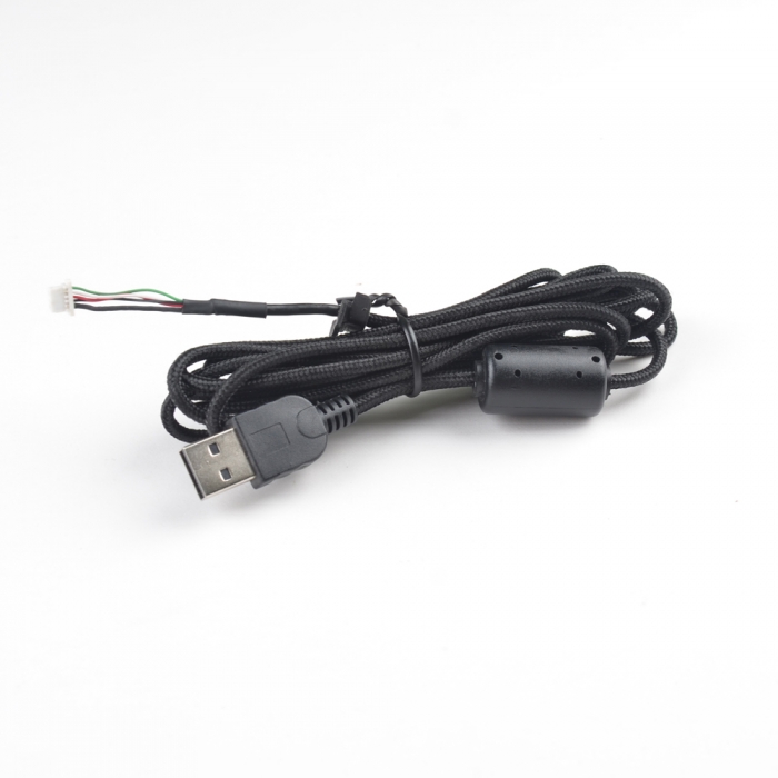 Custom USB cable With Strain Relief Grip and Ferrite Core