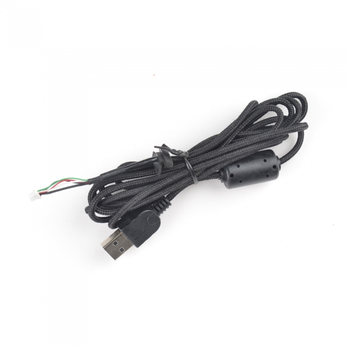 Custom USB cable With Strain Relief Grip and Ferrite Core
