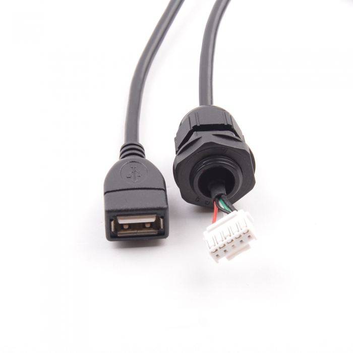 USB AF OTG To Molex Wire harness Cable With waterproof Connector