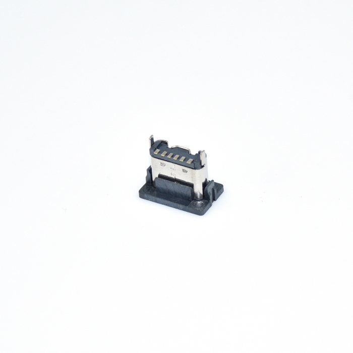 6pin Vertical Type c socket female connector，Height=5.5mm