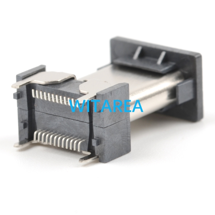 24pin Vertical USB C receptacle  Type C  socket female connector,Height=13mm