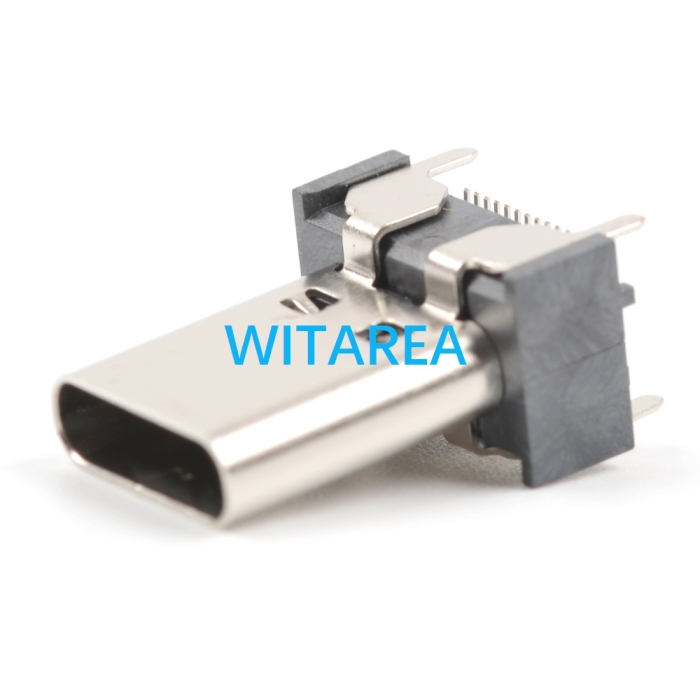 24pin Vertical USB C receptacle  Type C  socket female connector,Height=13.5mm