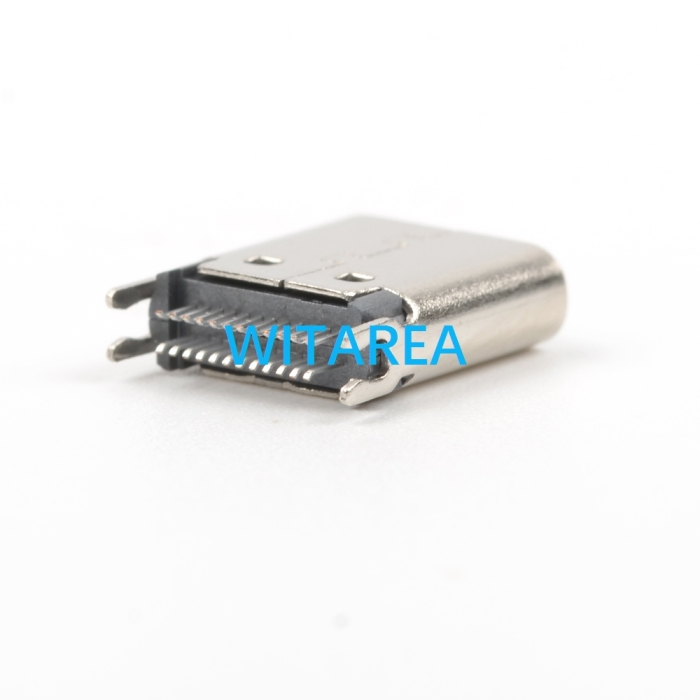 Straddle Mount SMT USB C Type C Female Socket Female Plug ,​H=6.35mm​,L=8.8mm