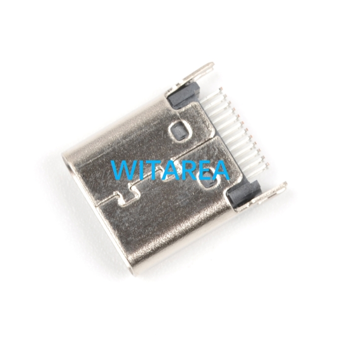 Straddle Mount SMT USB C Type C Female Socket Female Plug ,​H=6.35mm​,L=8.8mm