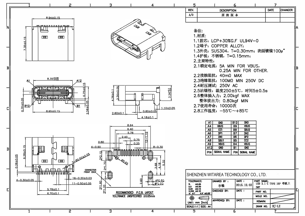 Usb c разъем схема