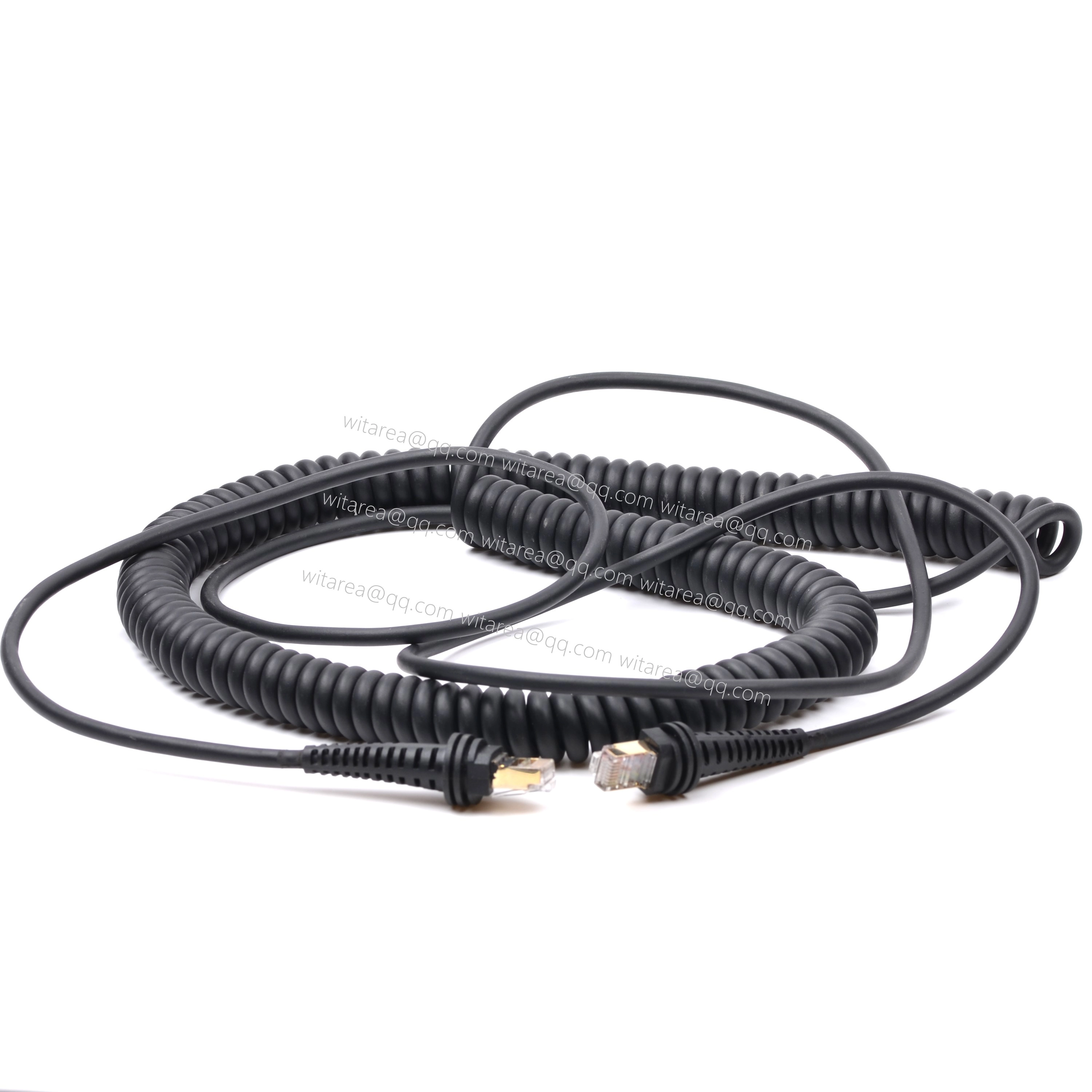 Coiled ethernet cable lan cable