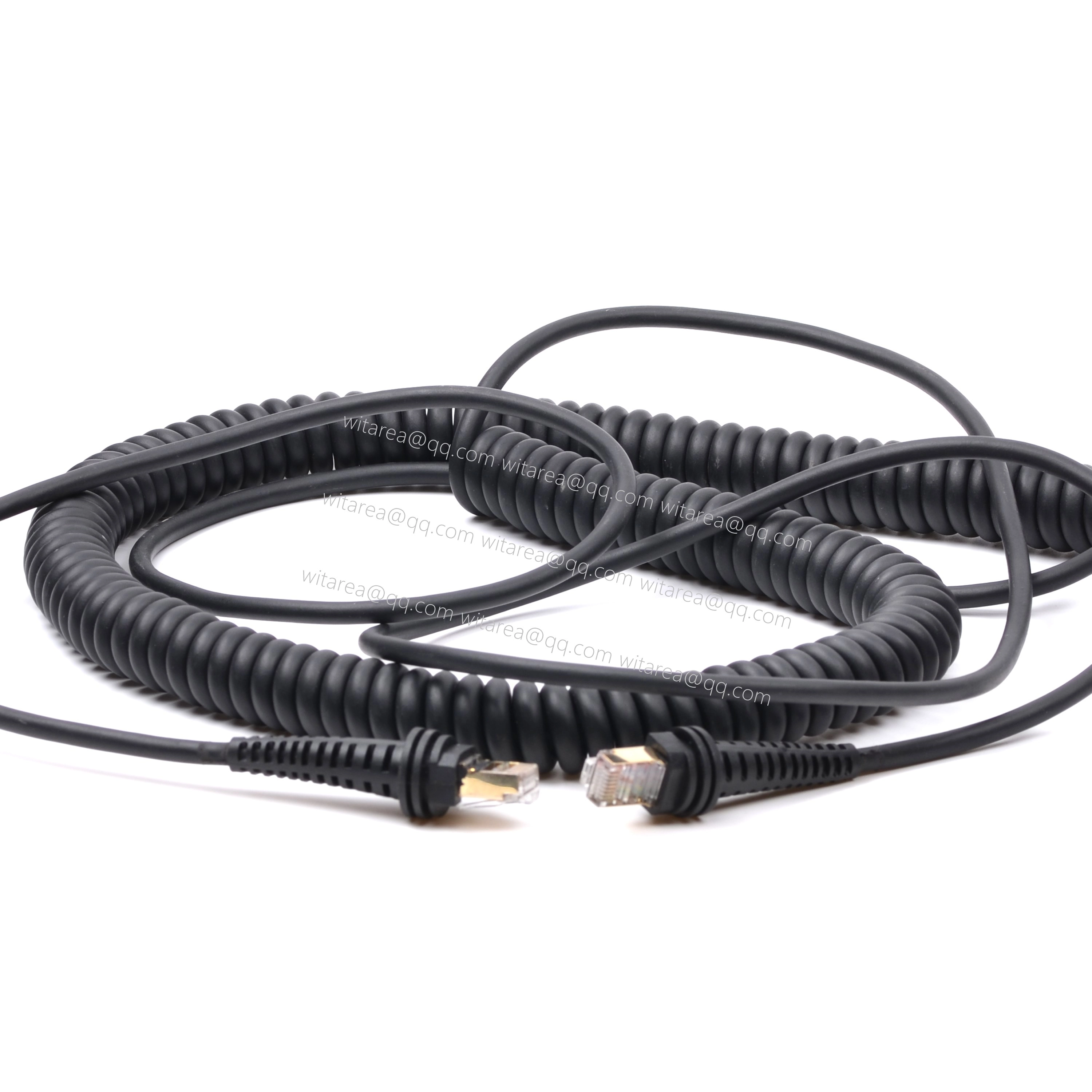 Coiled ethernet cable lan cable