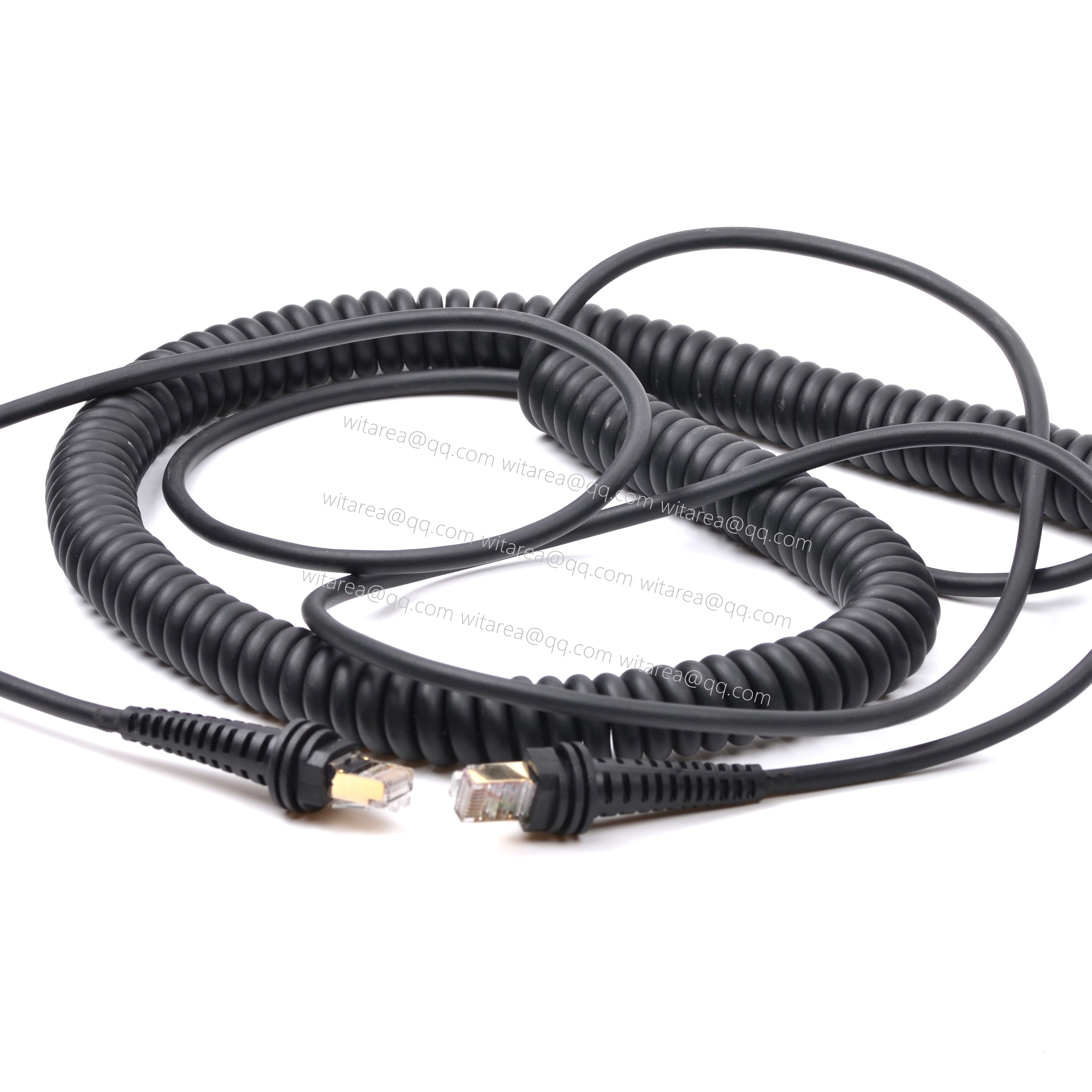 Coiled ethernet cable lan cable
