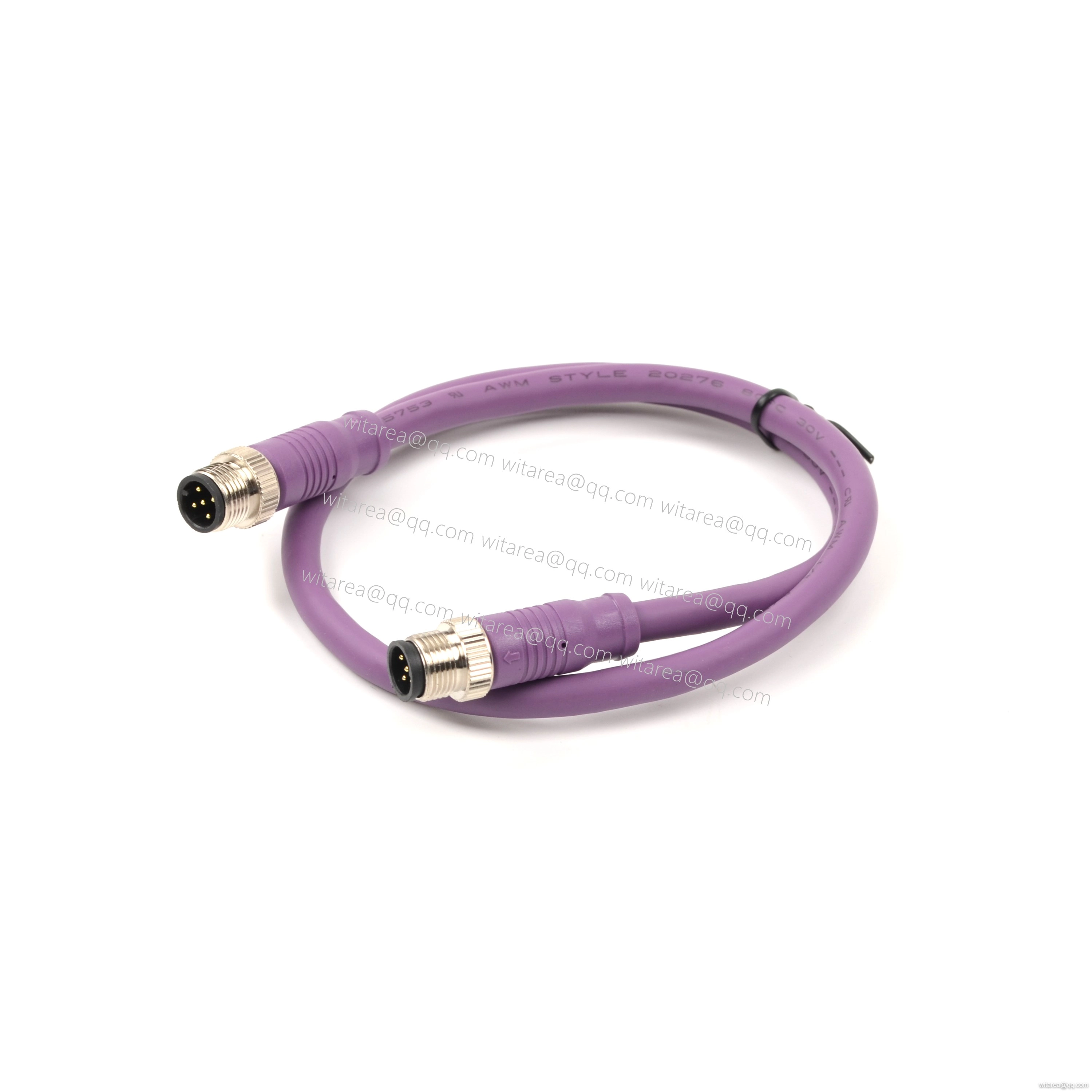 M8/M12 IP67 straight connectors male to male Cable
