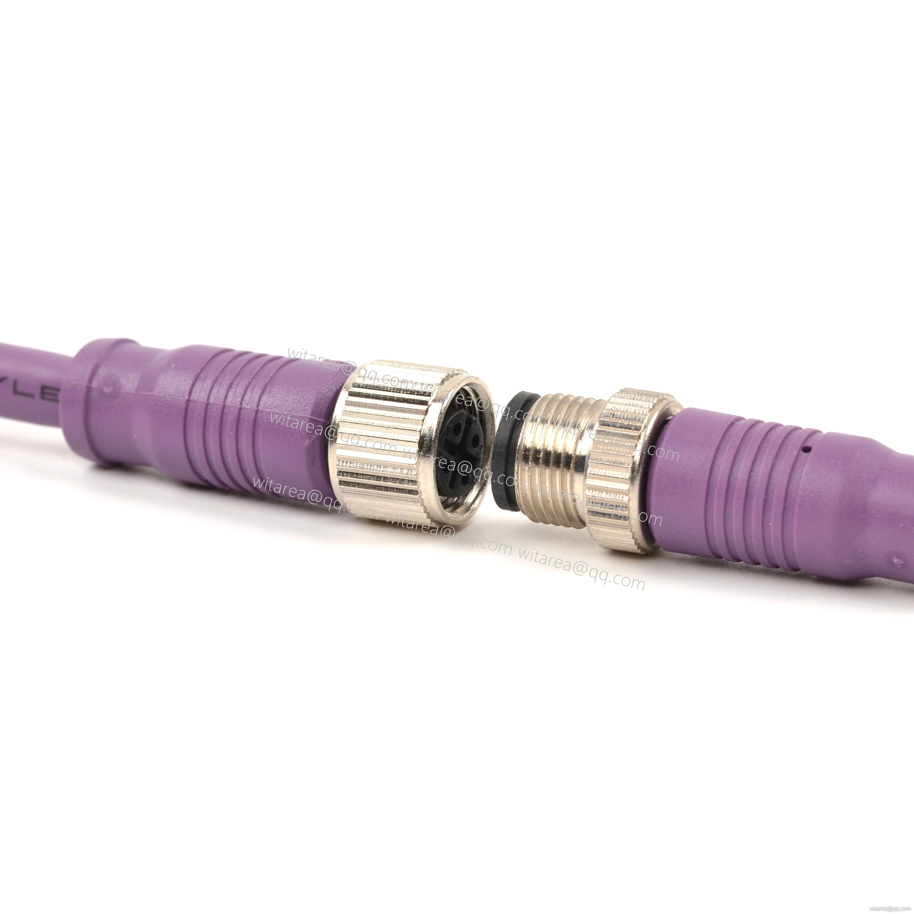 M8/M12 IP67 straight connectors male to female Cable