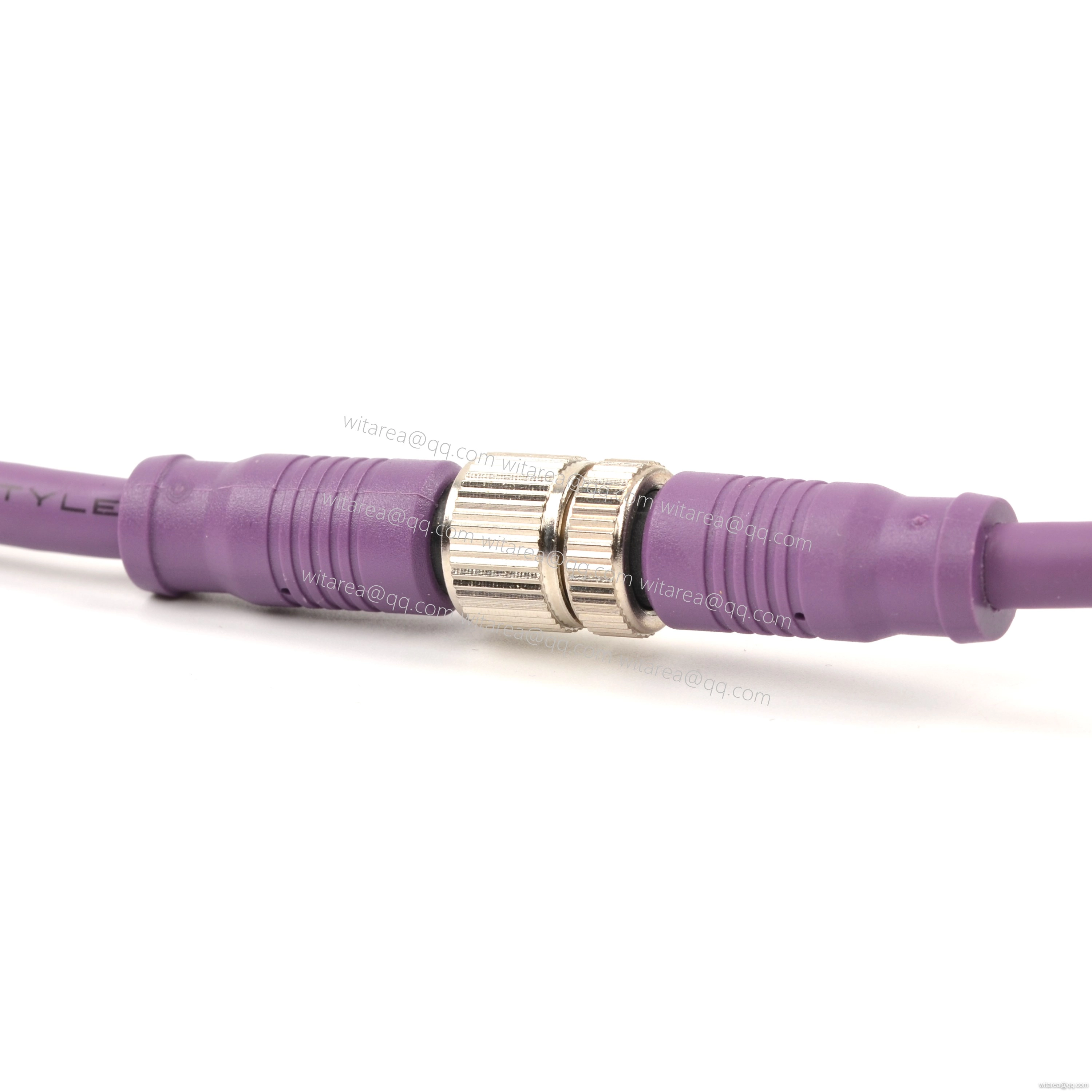 M8/M12 IP67 straight connectors male to female Cable