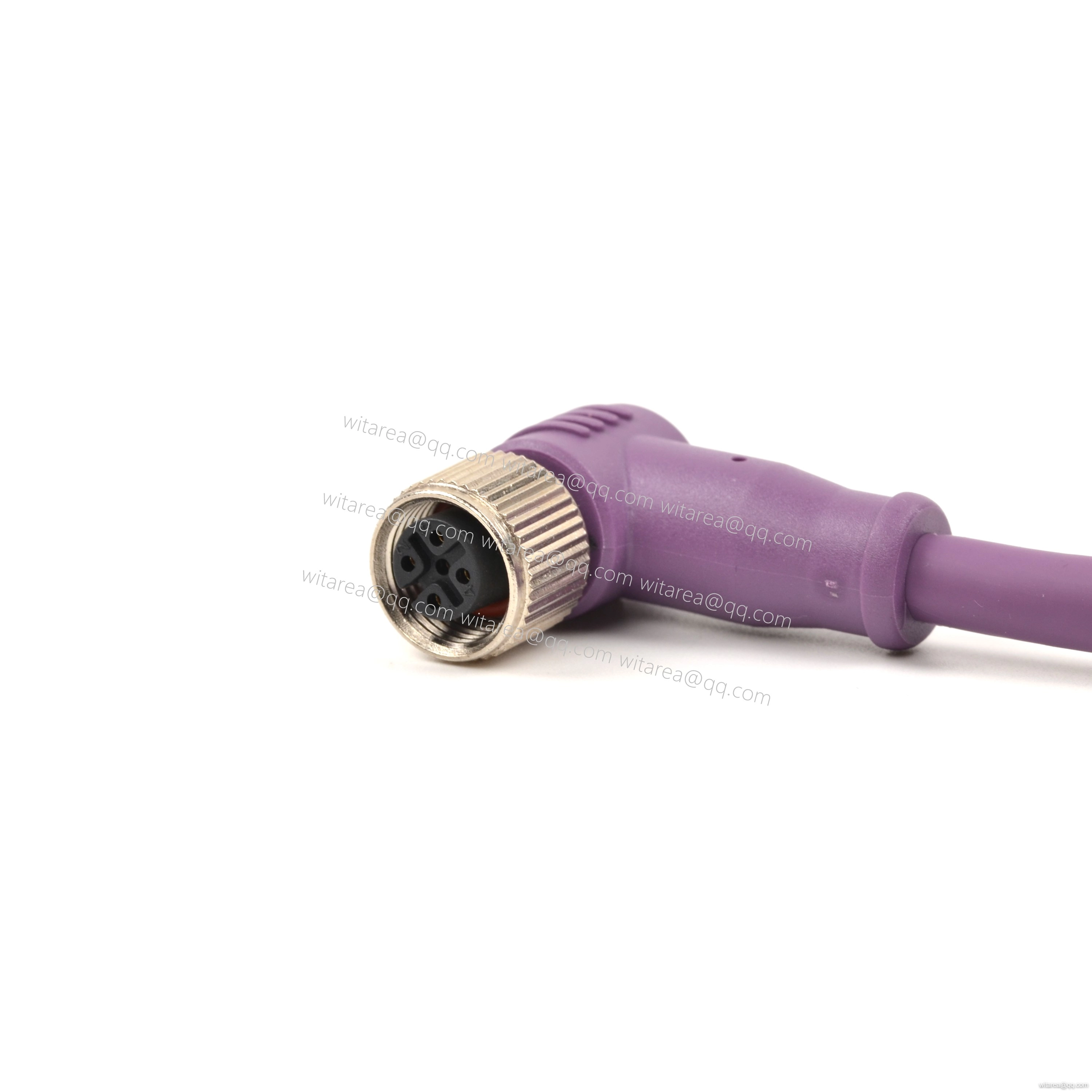 M8/M12 IP67 angled connectors male to female Cable