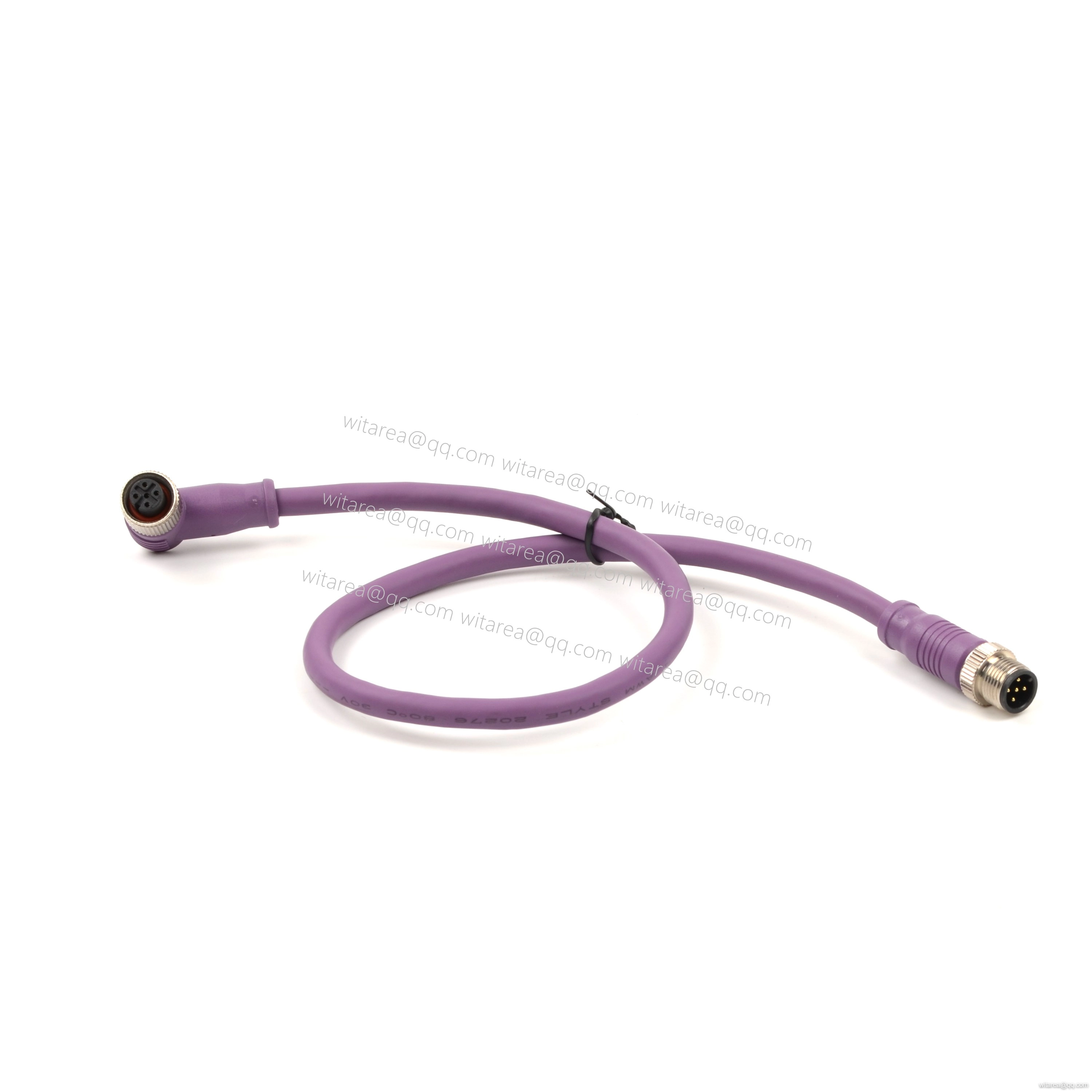 M8/M12 IP67 angled connectors male to female Cable