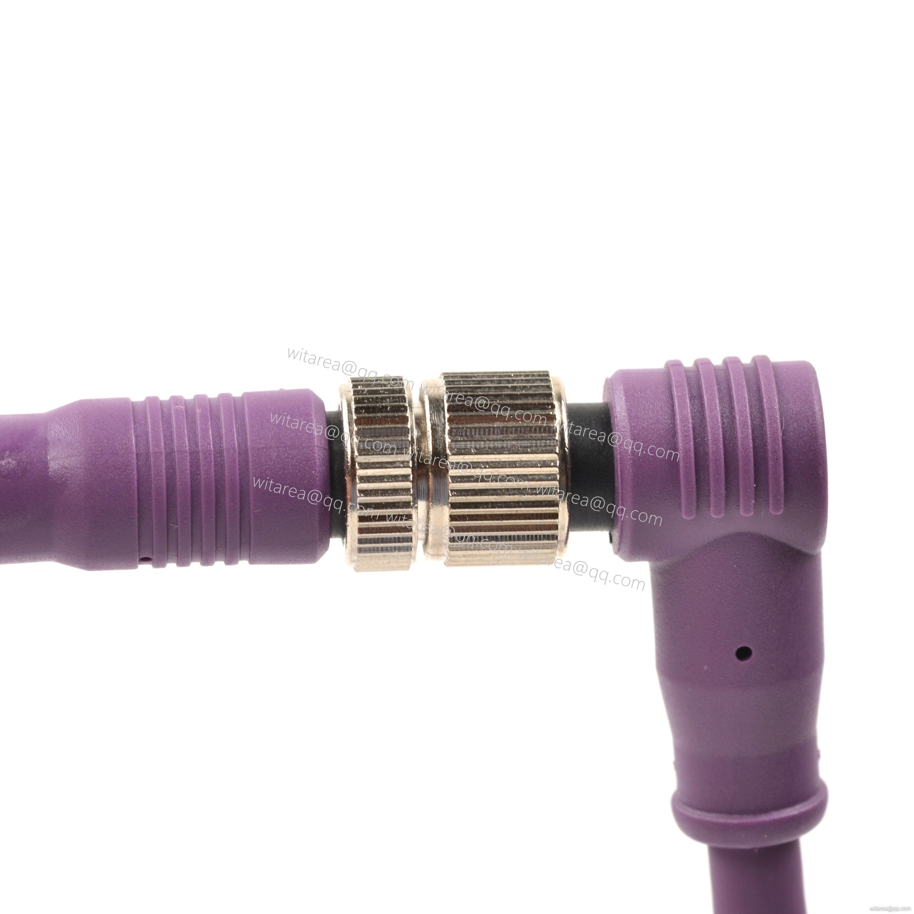 M8/M12 IP67 angled connectors male to female Cable