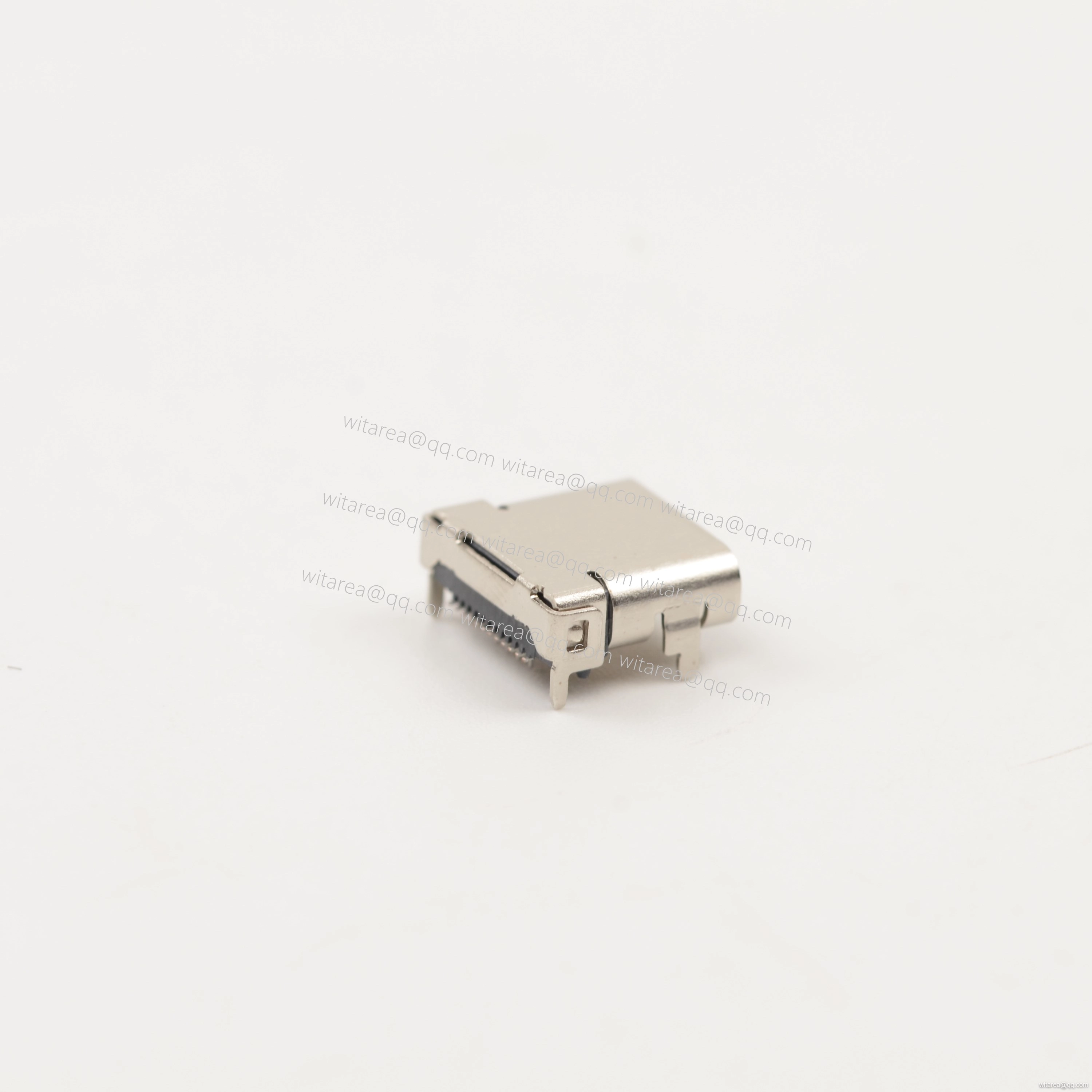 USB 3.1 C Receptacle 24P ,surface mount Hybrid,dual row SMT DIP,single shell,with bracket,CH=1.75,H=3.33,L=8.65
