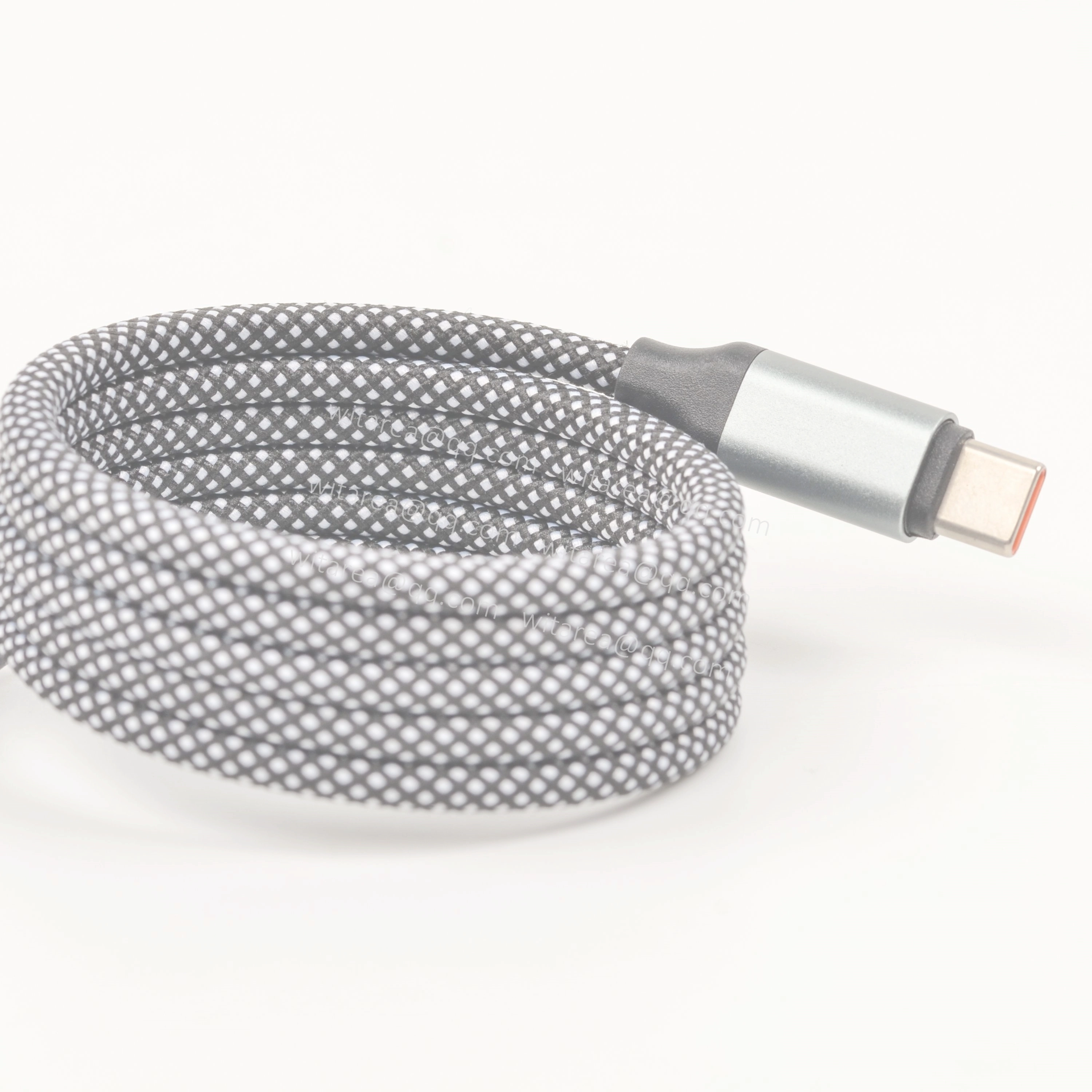 Custom type c tangle-free magnetic cable