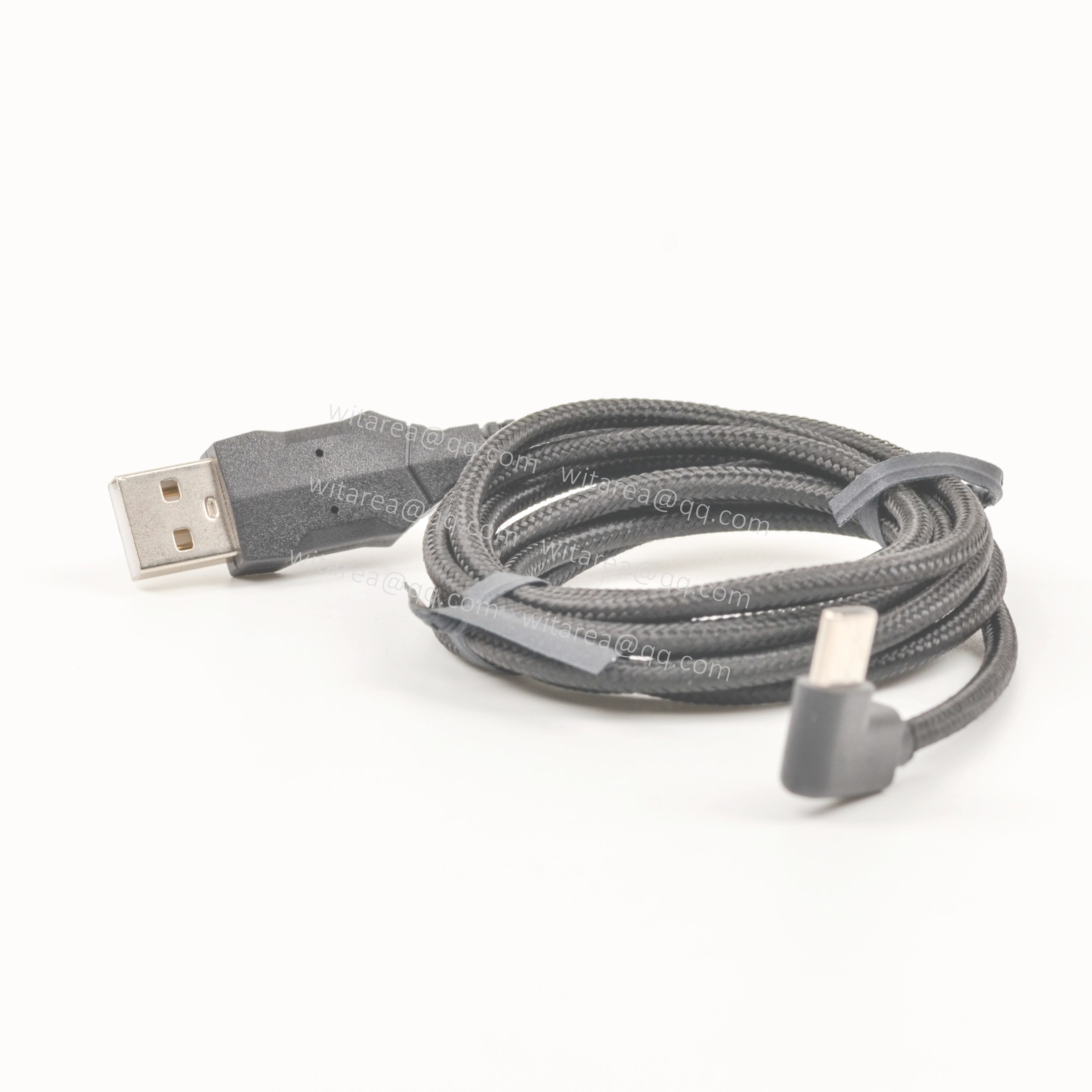USB AM TO USB C angled cable