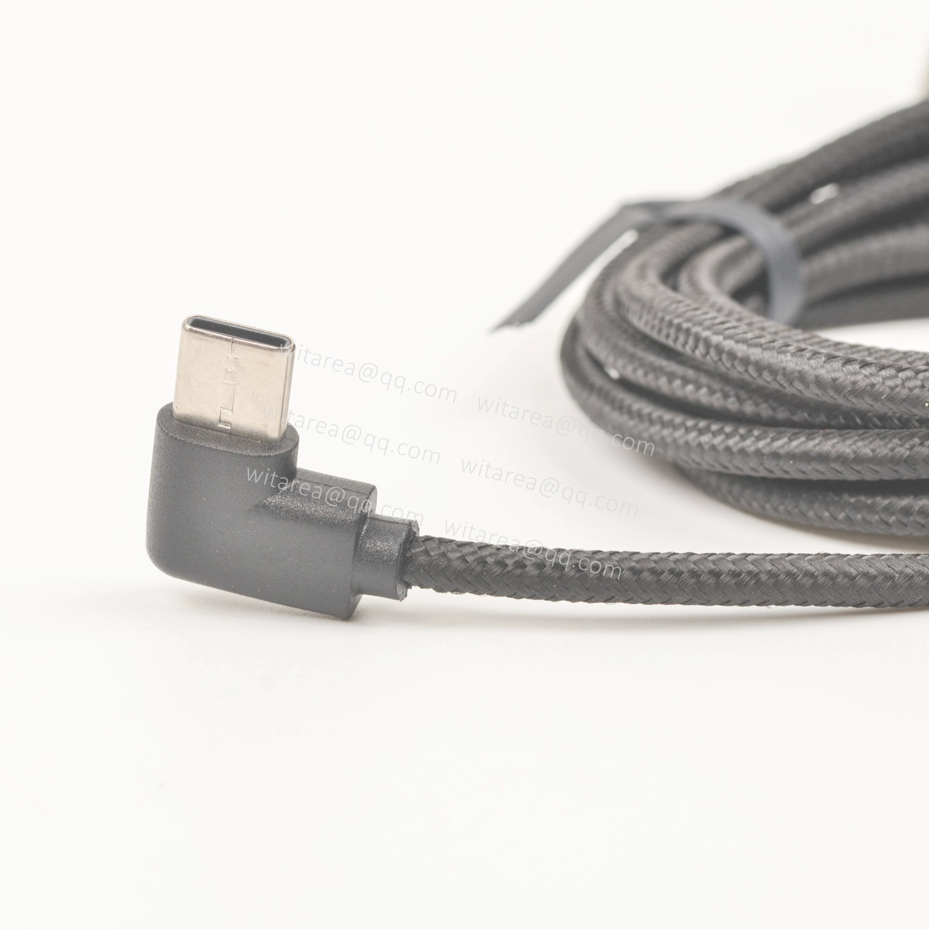 USB AM TO USB C angled cable