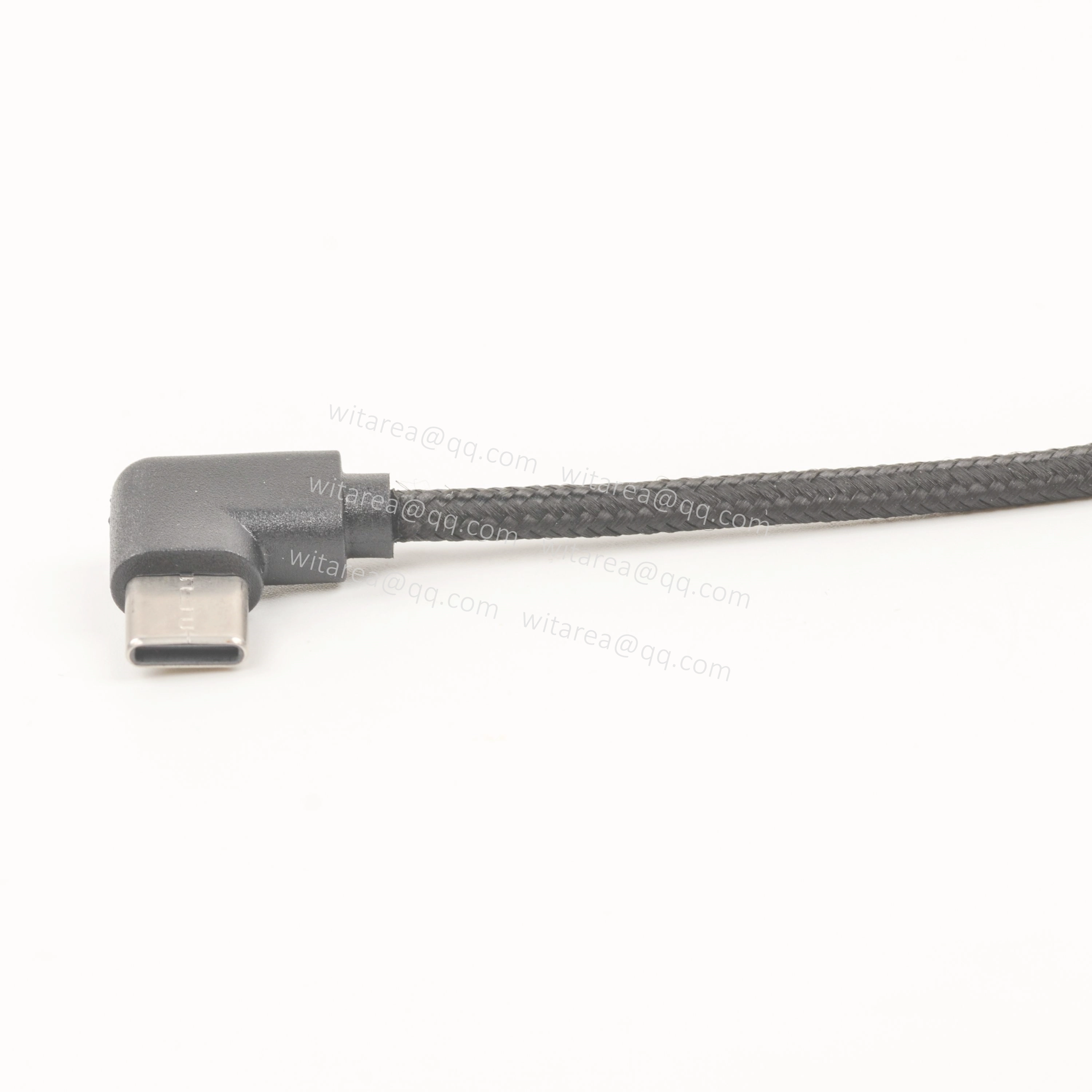 USB AM TO USB C angled cable