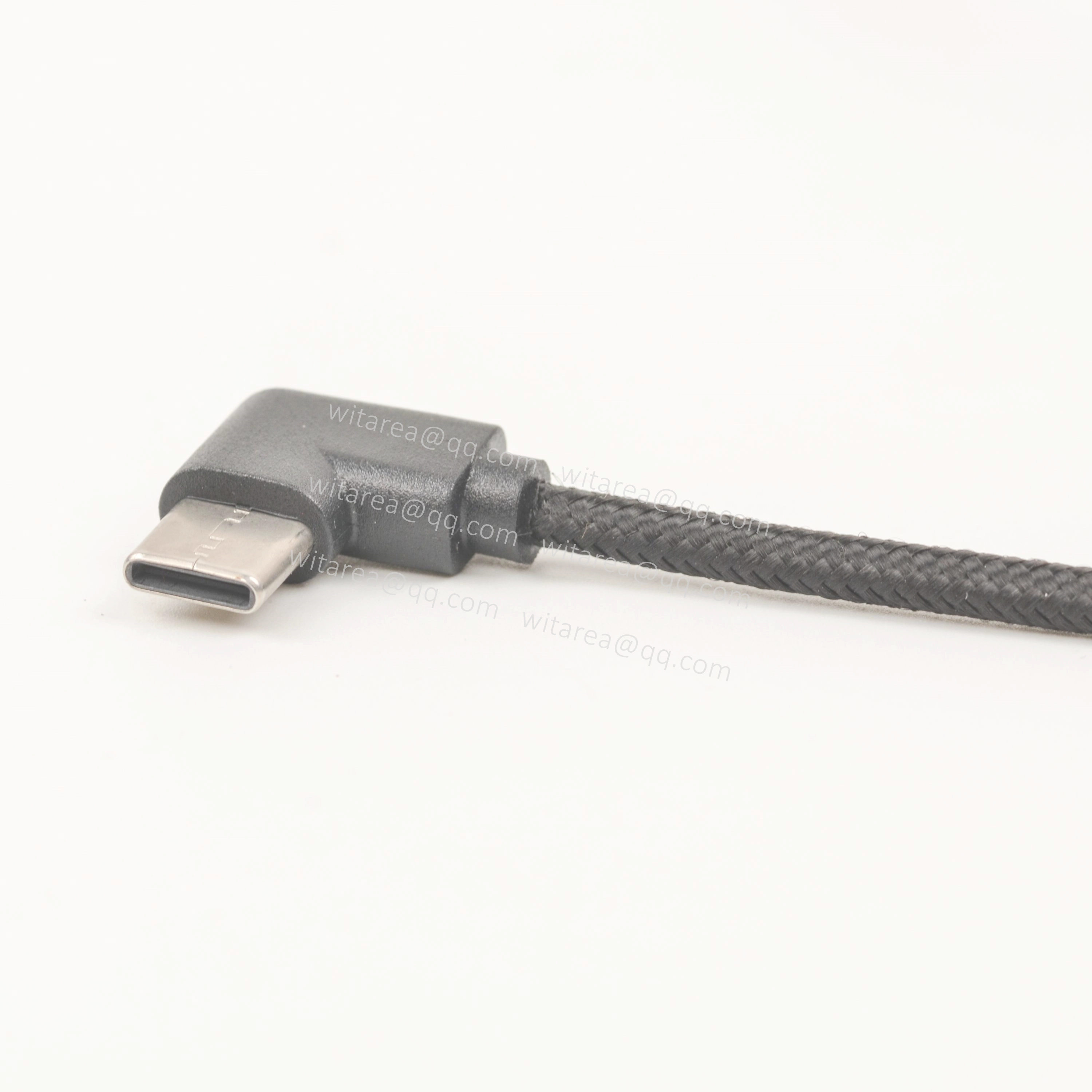 USB AM TO USB C angled cable