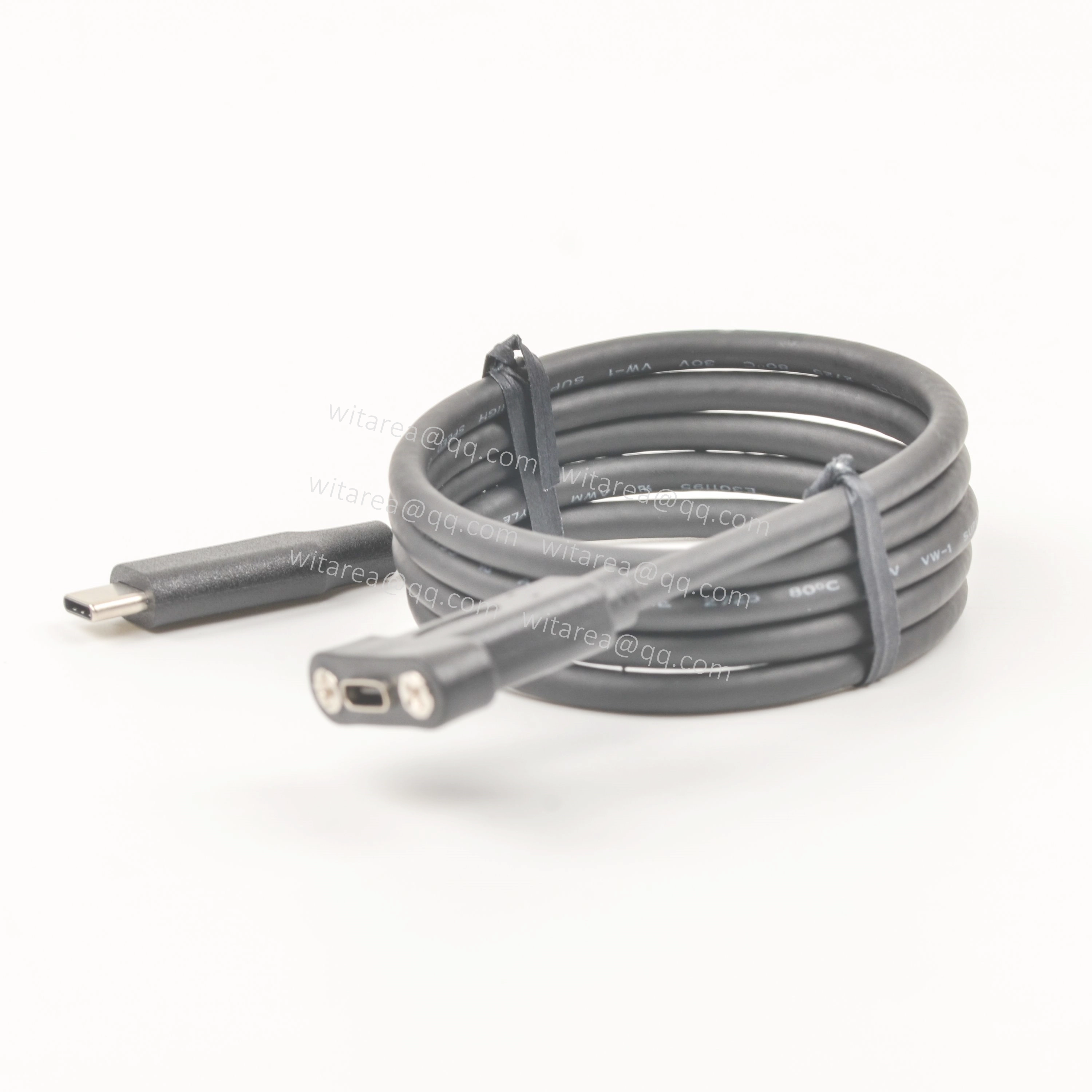 panel mount USB Type c male to female cable