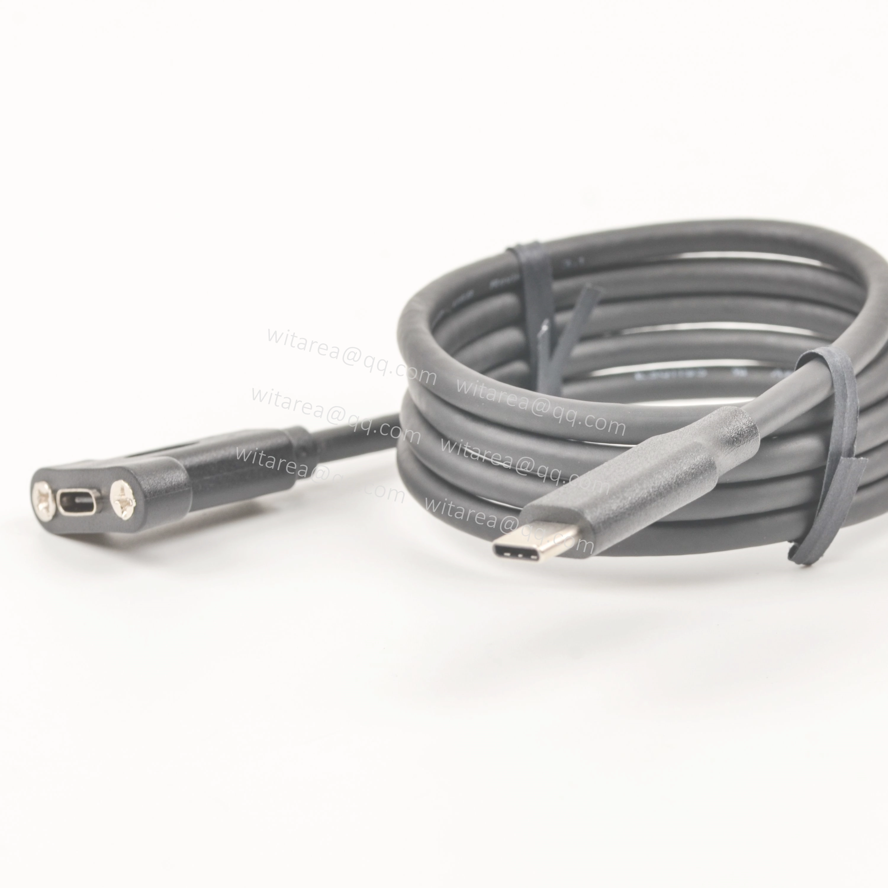panel mount USB Type c male to female cable