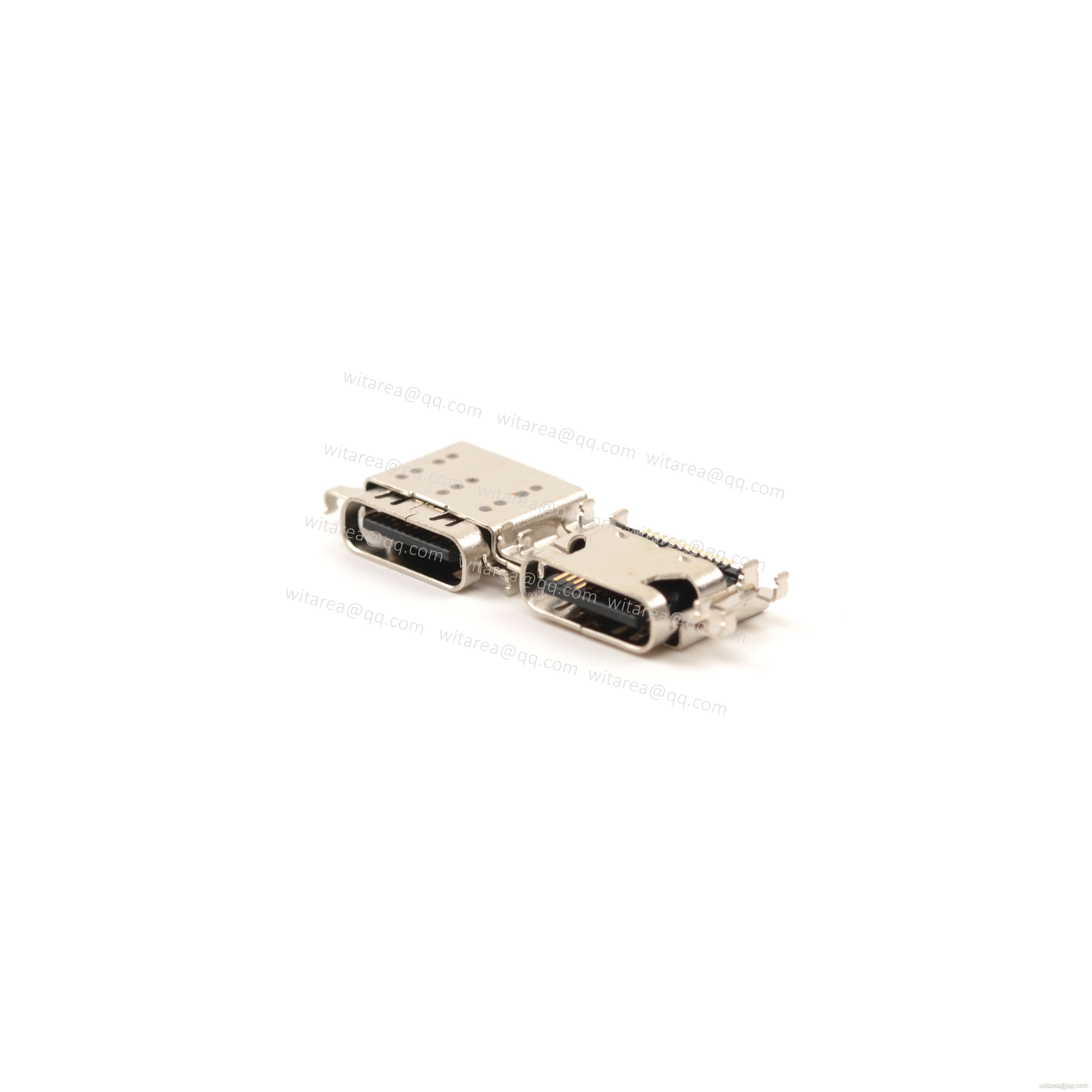 USB4 TYPE C 24P Receptacle Mid-mount,off-set SMT,CH=0.47mm L= 8.7mm