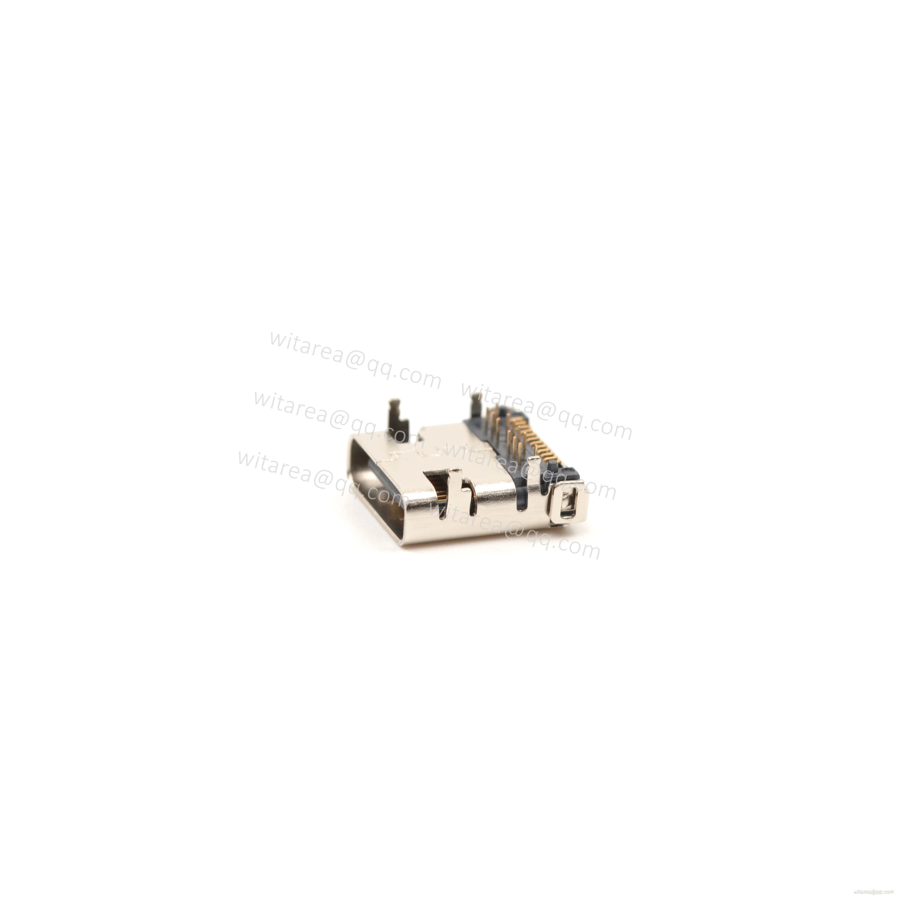 USB3.1 TYPE C 24P DIP+SMT receptacle,CH=1.68mm,L=9.87mm,48v 5A 240W