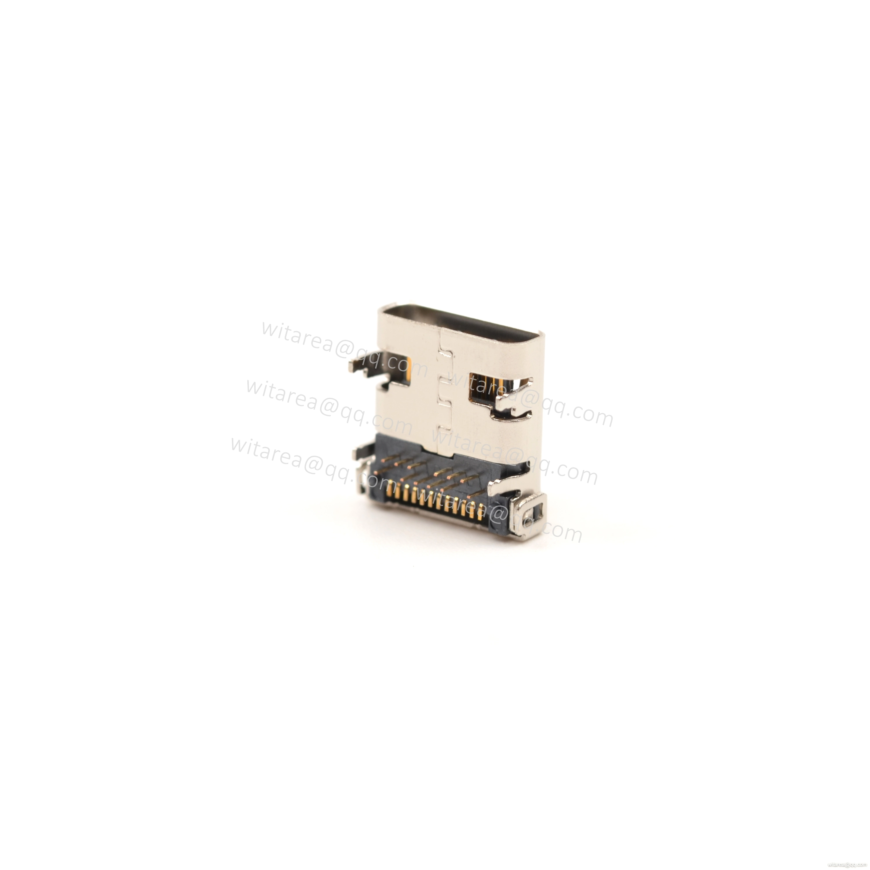 USB3.1 TYPE C 24P DIP+SMT receptacle,CH=1.68mm,L=9.87mm,48v 5A 240W