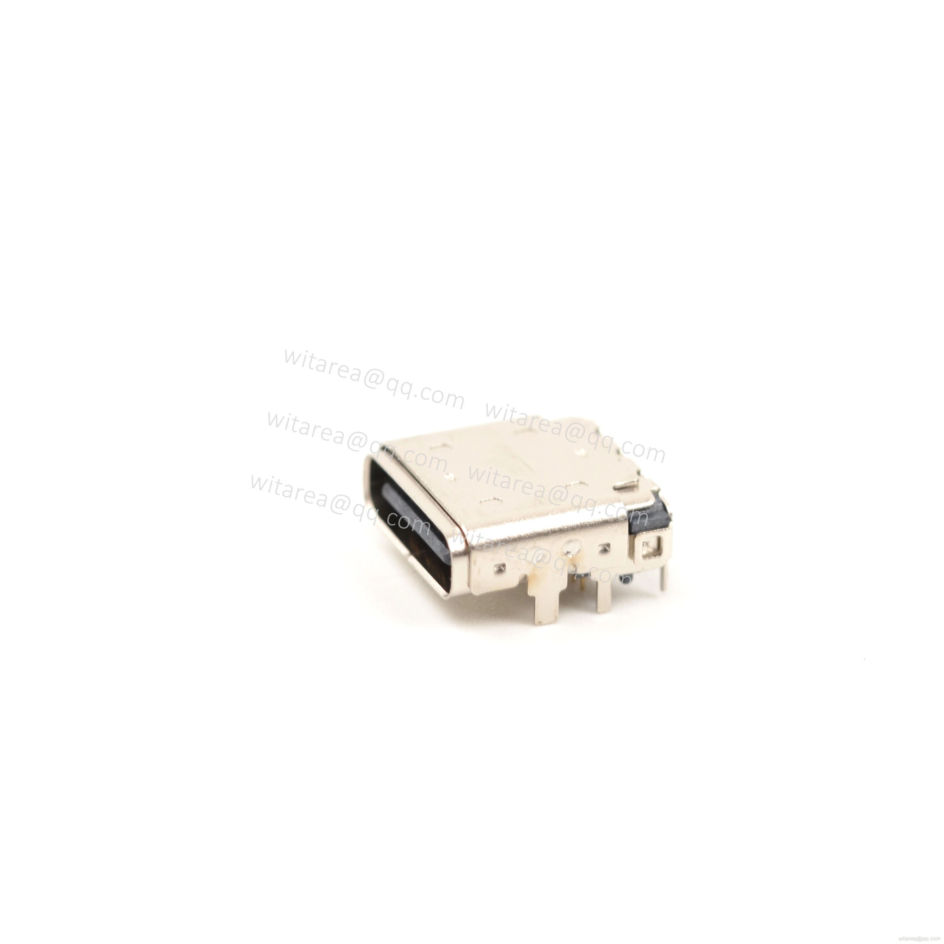 USB3.1 TYPE C 24P TOP-MOUNT DIP+SMT RECEPTACLE , WITH BRACKET ,CH=1.73MM,L=9.34MM
