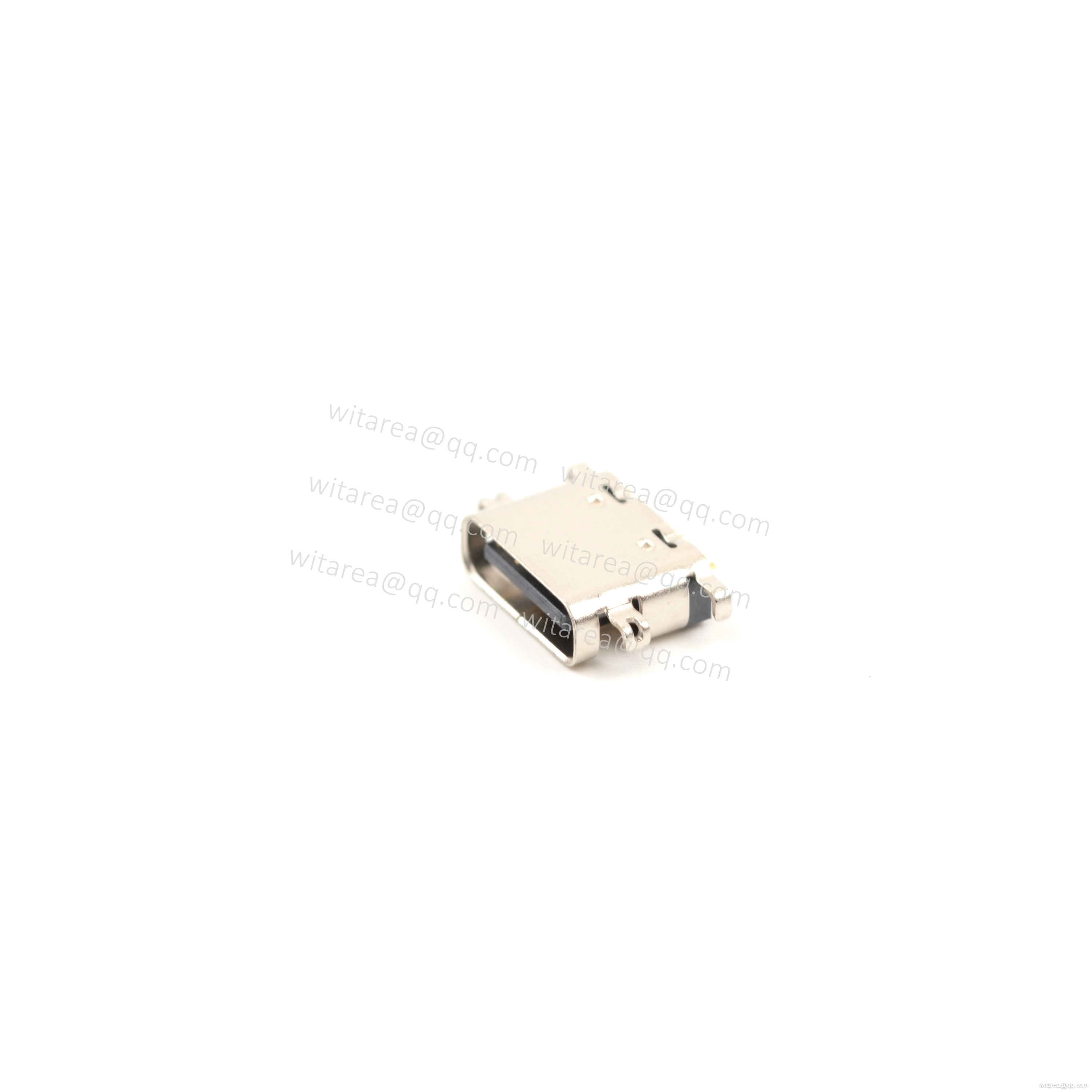 USB2.0 TYPE C 16P MID-MOUNT SMT RECEPTACLE  ,CH=0.52MM,L= 6.5MM