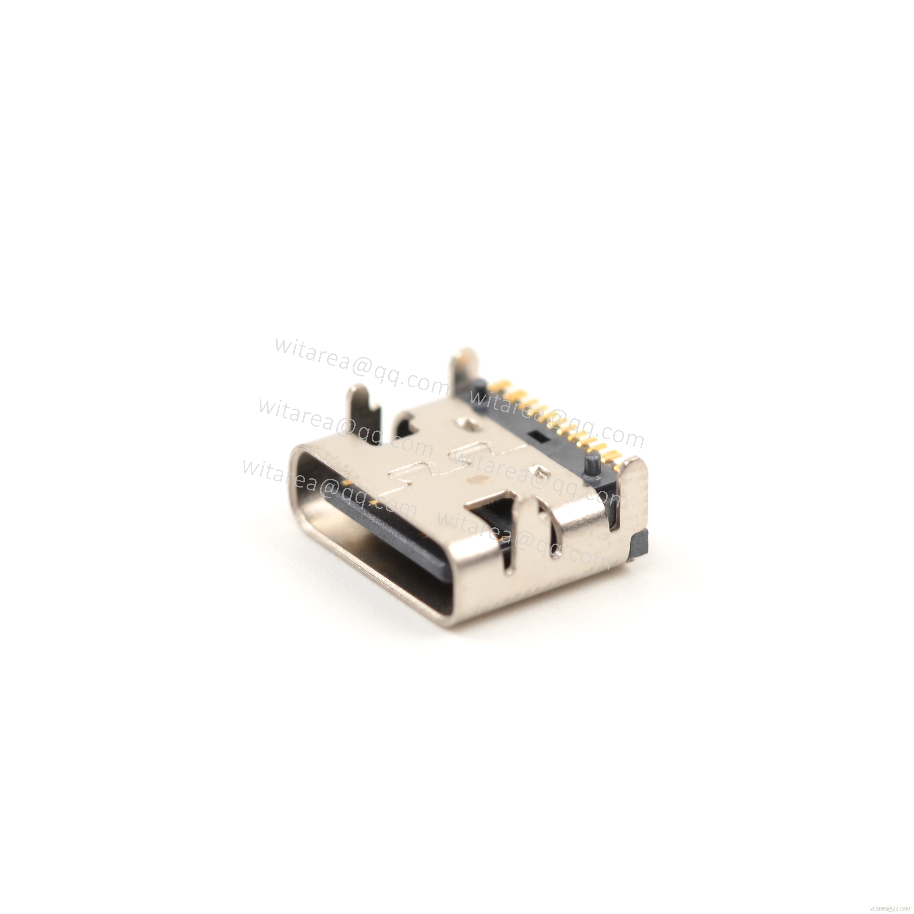 USB2.0 TYPE C 16P TOP-MOUNT SMT RECEPTACLE,CH=1.68MM,L=7.35MM