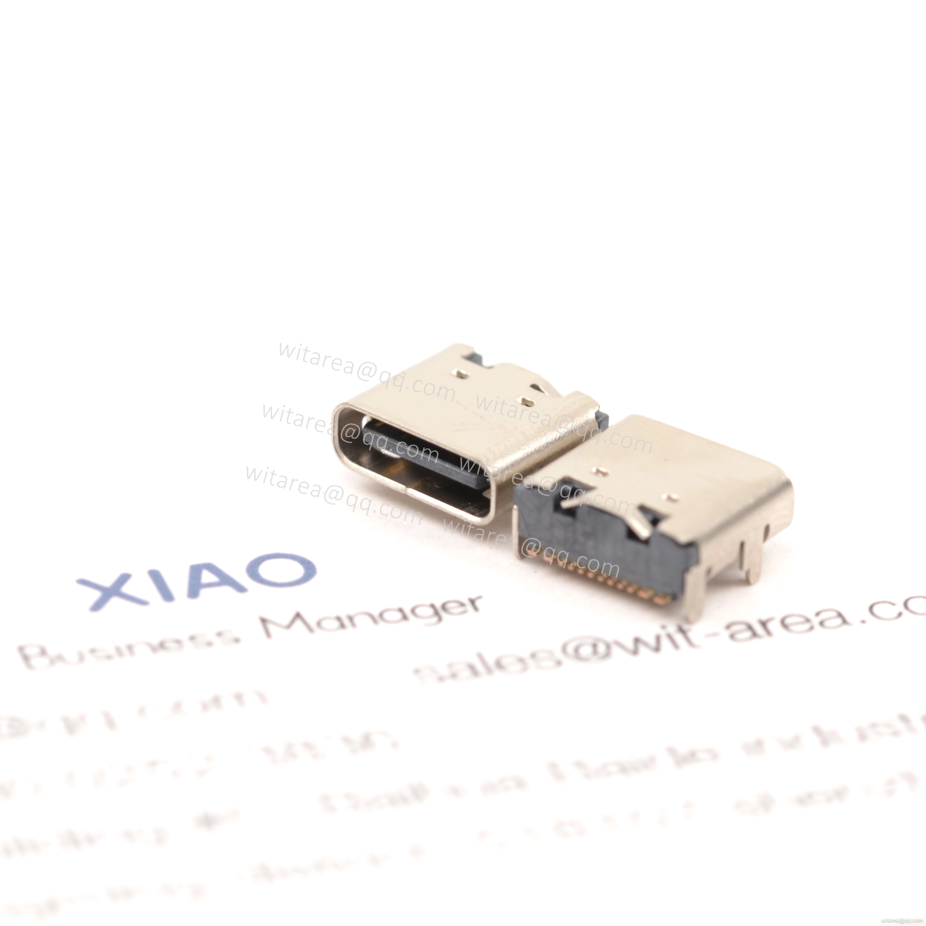 USB2.0 TYPE C 16P TOP-MOUNT SMT RECEPTACLE,CH=1.68MM,L=7.35MM