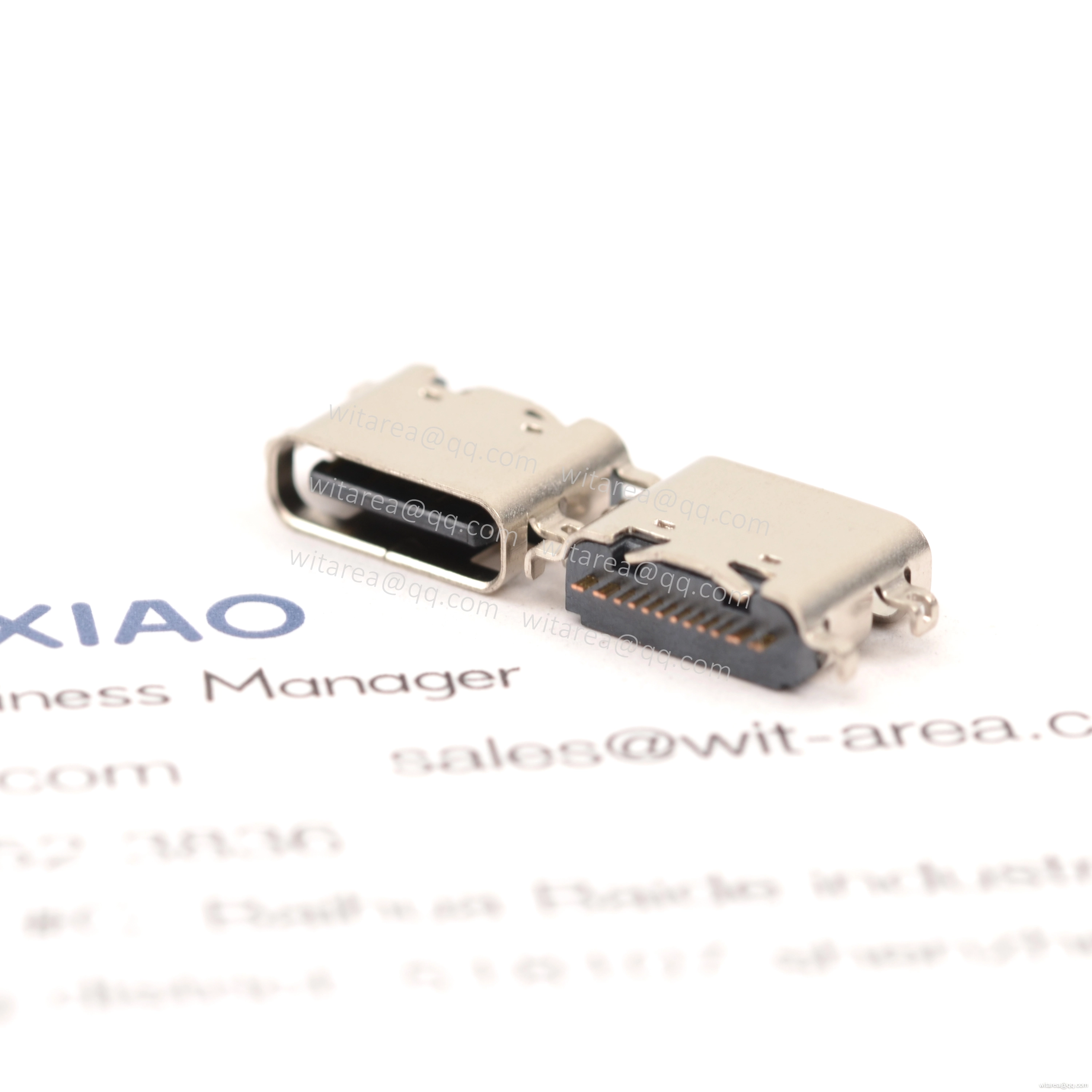 USB2.0 TYPE C 16P MID-MOUNT SMT RECEPTACLE  ,CH=0.02MM,L= 6.5MM