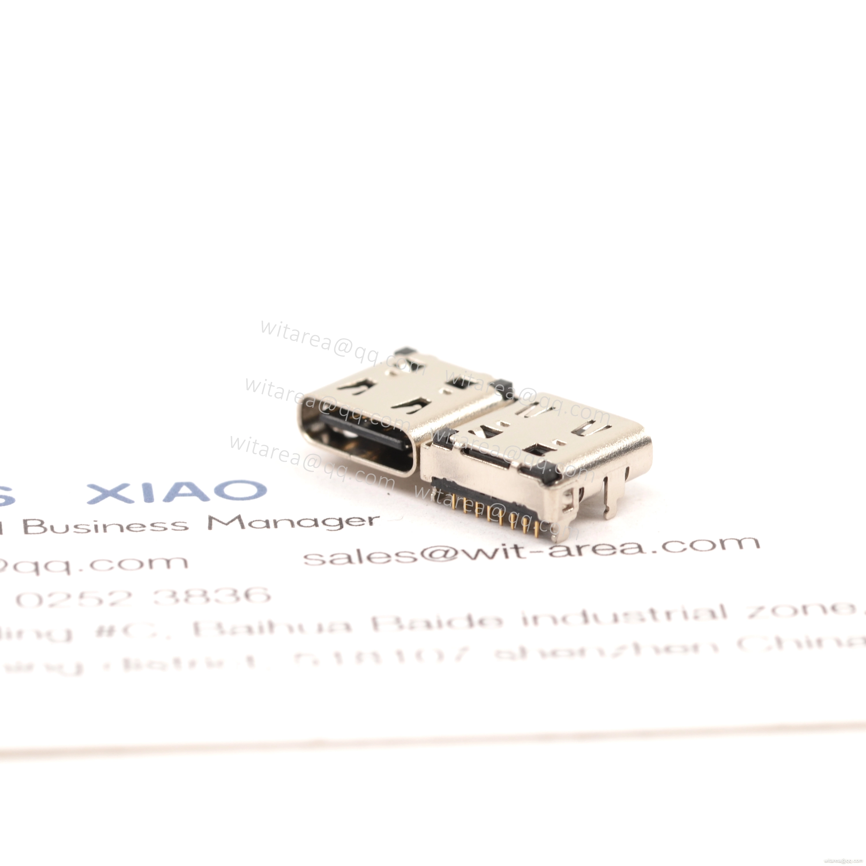 USB2.0 TYPE C 16P TOP-MOUNT DIP RECEPTACLE WITH SPRING  ,CH=1.62MM,L=8.97MM