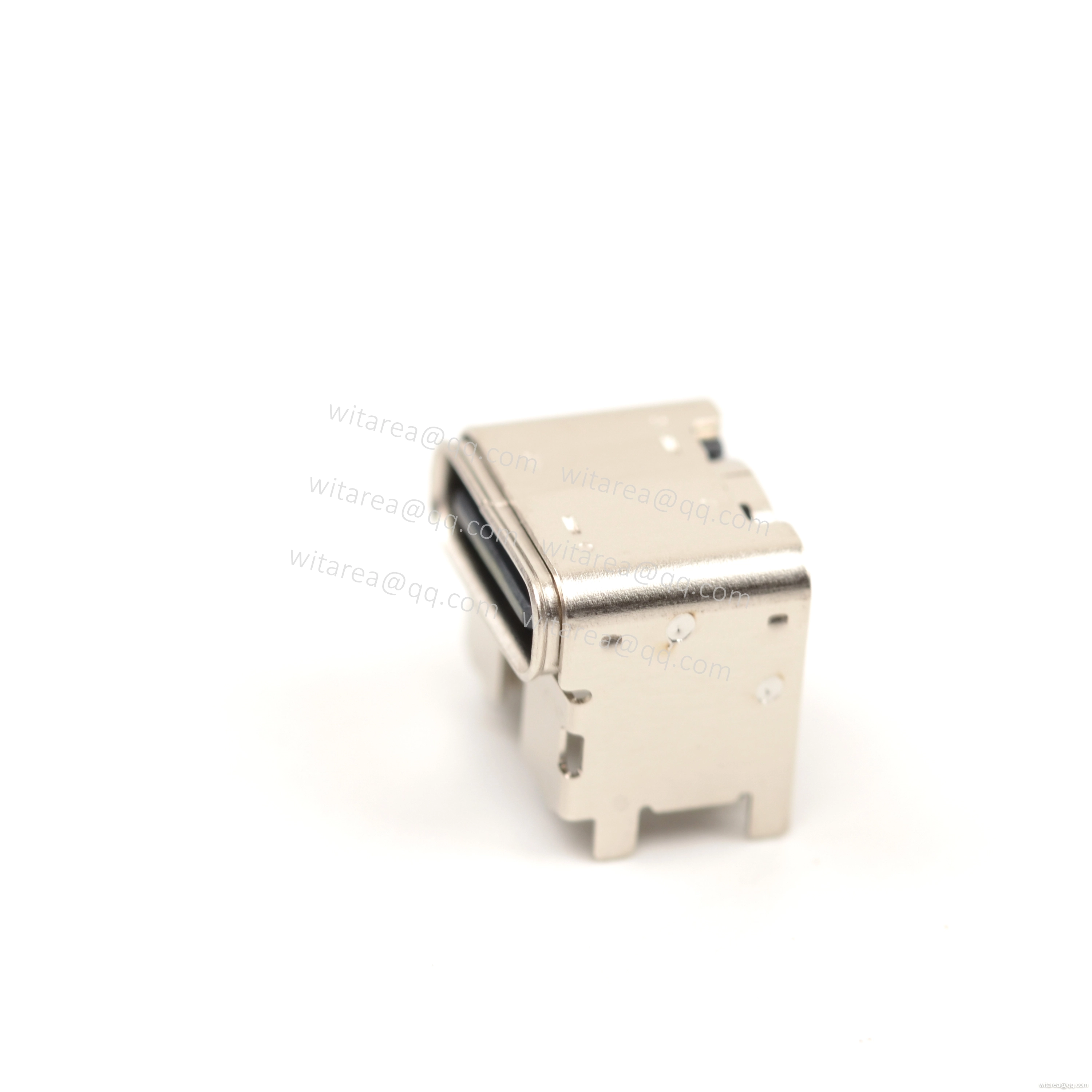USB2.0 TYPE C 16P TOP-MOUNT SMT RECEPTACLE WITH BRACKET ,CH=5.9MM,L=8MM