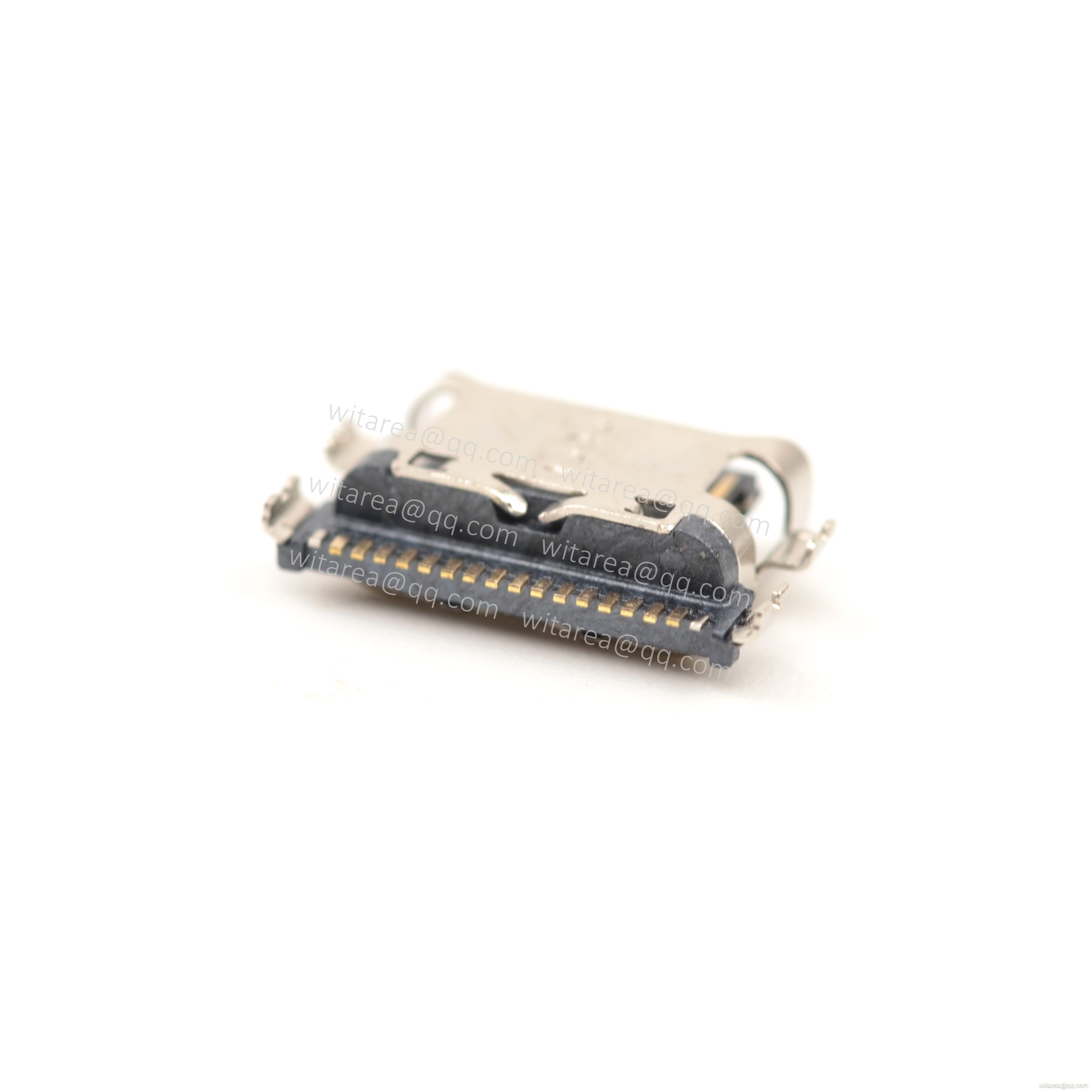 USB2.0 TYPE C 16P MID-MOUNT SMT RECEPTACLE ,CH=0.12MM,L=6.55MM