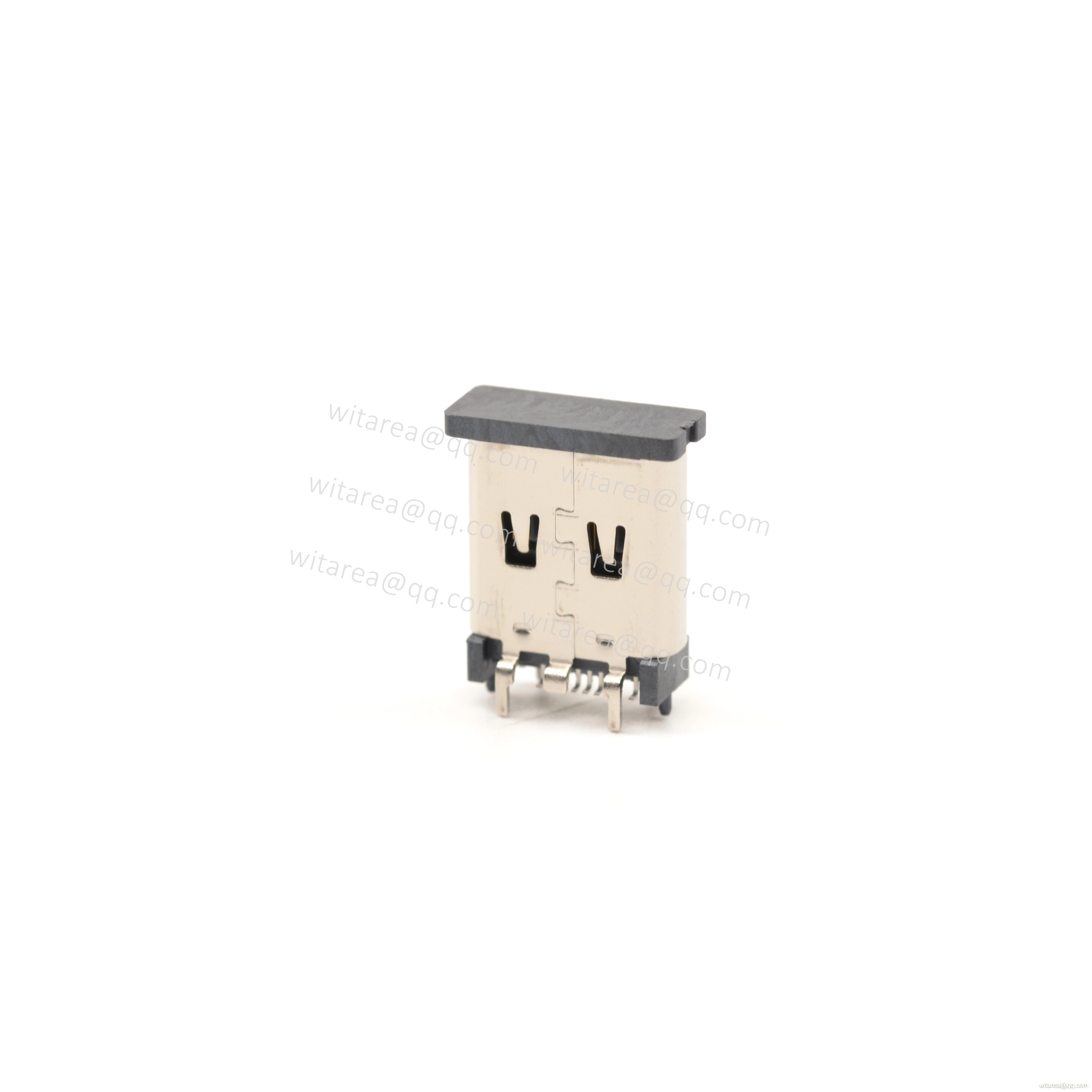 USB2.0 TYPE C 16P VERTICAL-MOUNT SMT RECEPTACLE ,H=10.4MM