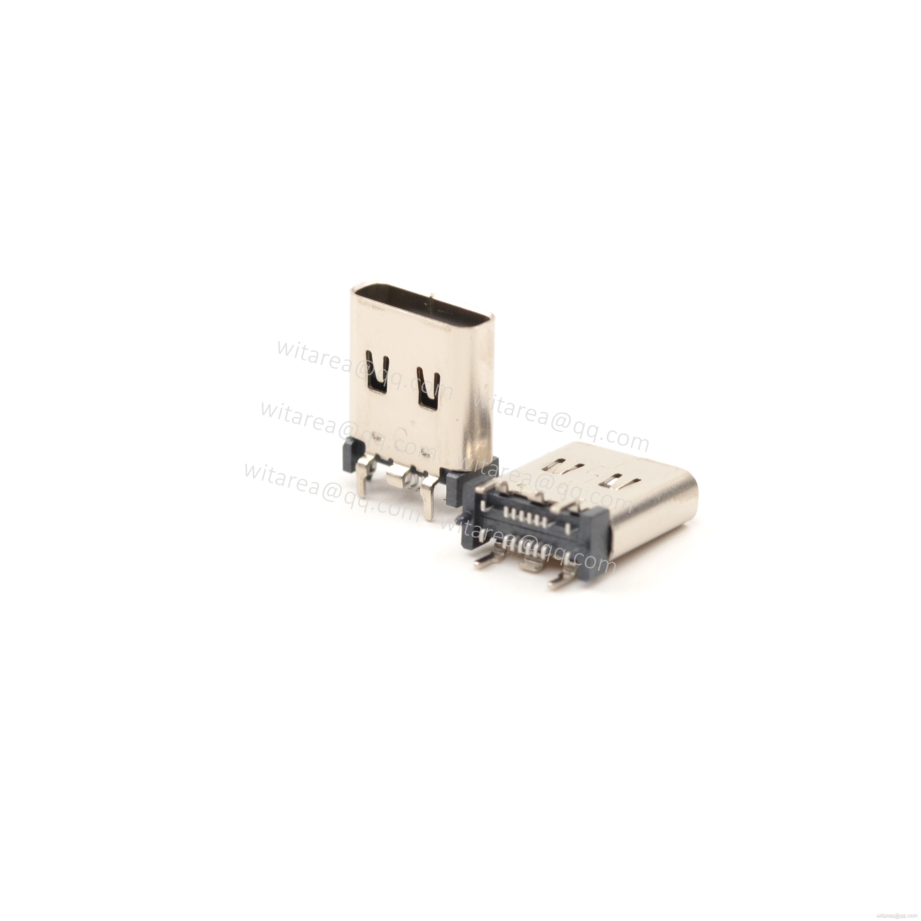 USB2.0 TYPE C 16P VERTICAL-MOUNT SMT RECEPTACLE ,H=10.4MM