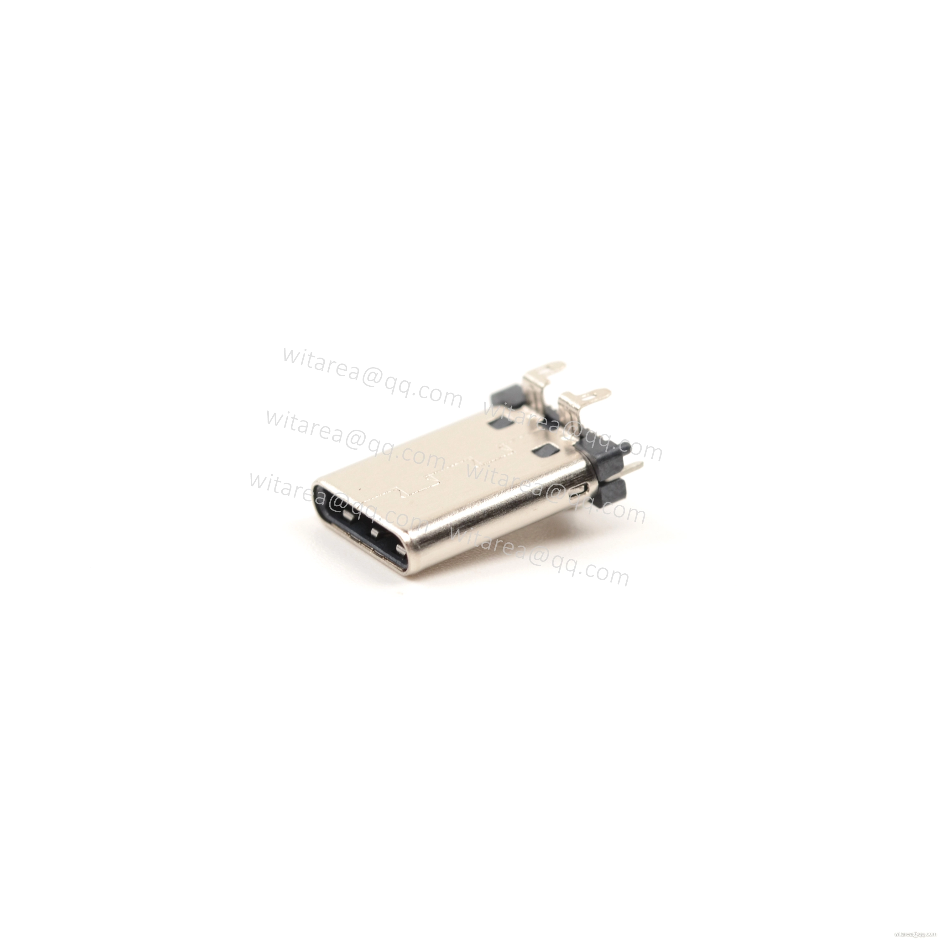 USB3.1 TYPE C 24PIN MALE PLUG, VERTICAL-MOUNT,  DUAL ROW SMT,H=11.1MM, L=8.66MM