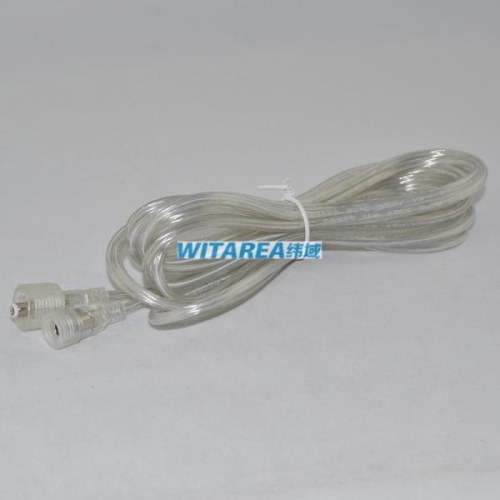 Transparent waterproof dc 5.5x2.1 male to female extension cable
