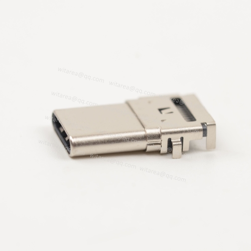 USB3.1 TYPE C 24PIN MALE PLUG, MID-MOUNT,  DUAL ROW SMT,CH=0.15MM, L=15.5MM