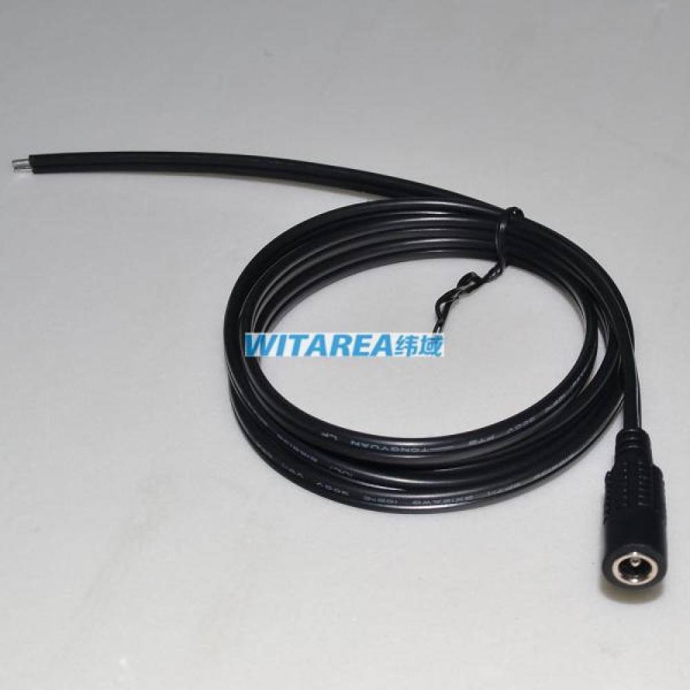 custom UL SPT-1 2X18AWG DC sockets barrel power cable