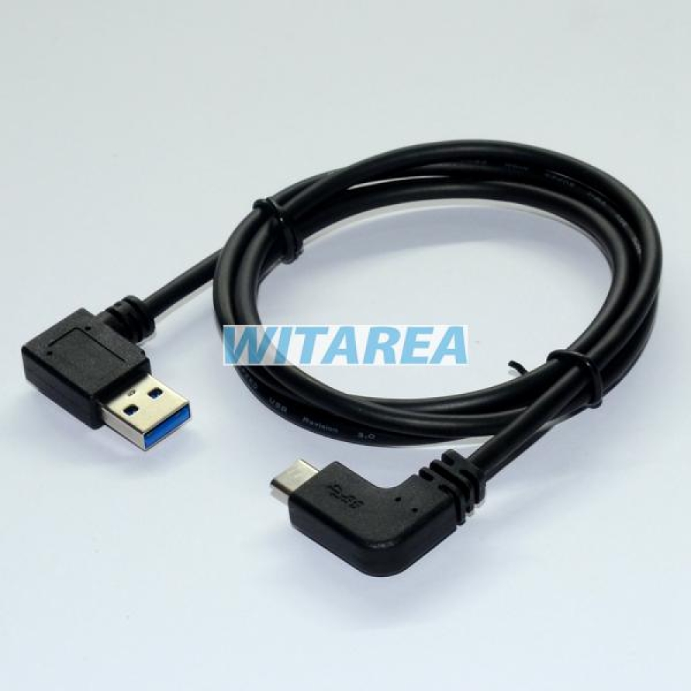 USB Type C 90° degree left angled cables