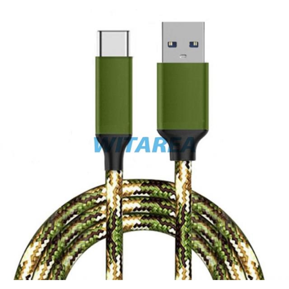 USB 2.0 Type-C Colorful Nylon Braiding Data and Charge Cable